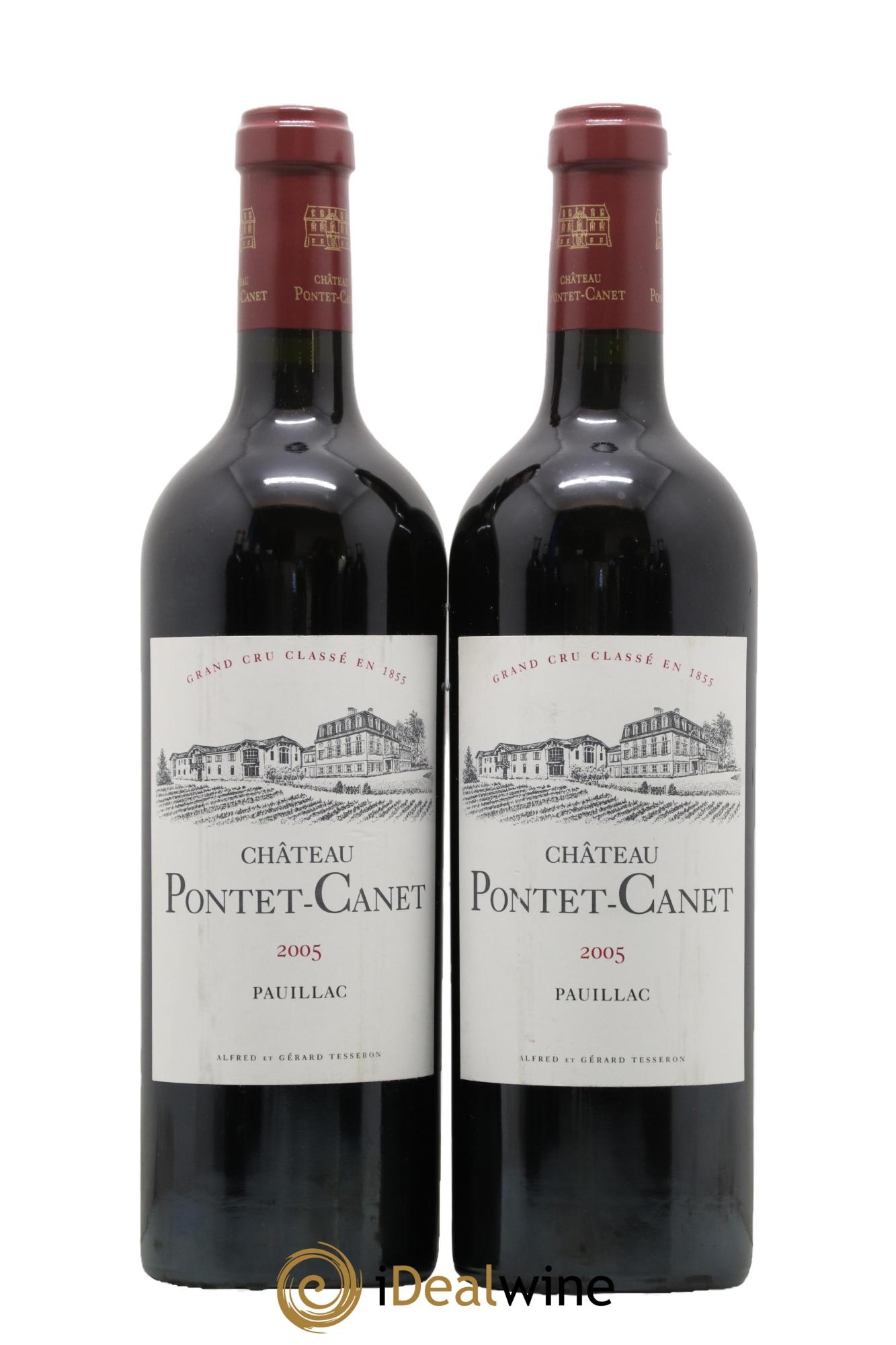 Château Pontet Canet 5ème Grand Cru Classé 2005 - Lotto di 2 bottiglie - 0