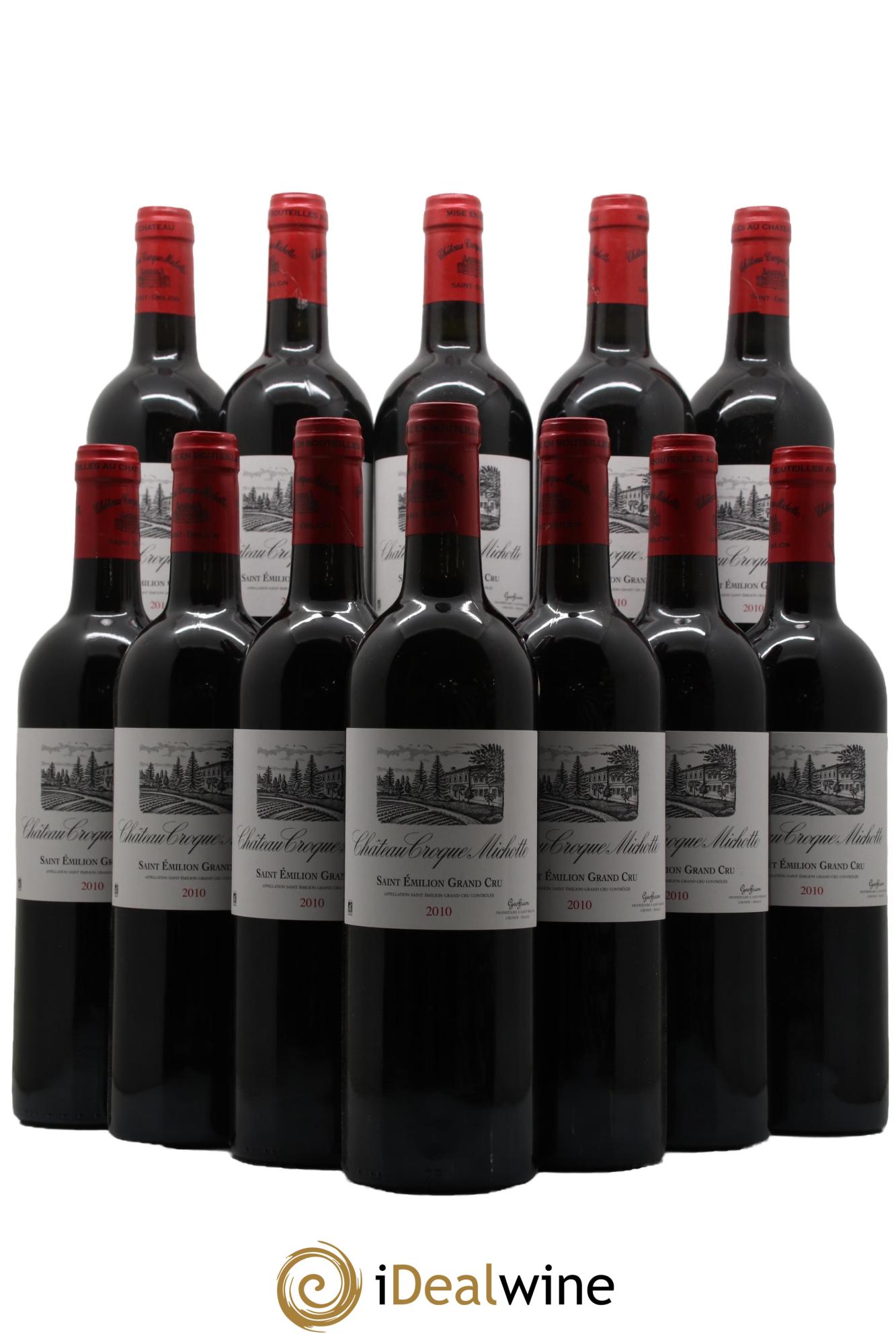 Château Croque Michotte 2010 - Lot de 12 bouteilles - 0