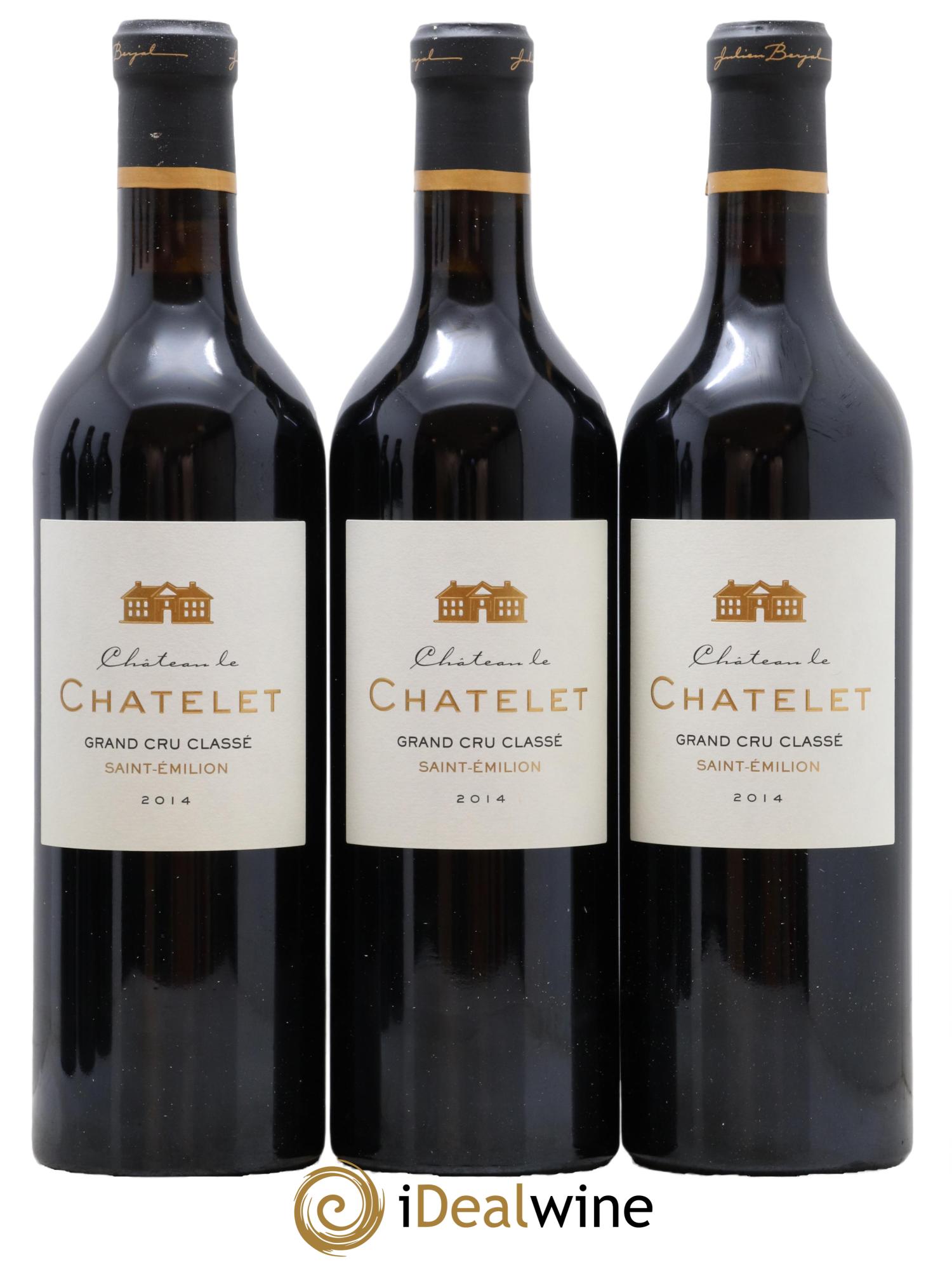 Saint-Émilion Grand Cru Chateau Le Chatelet 2014 - Lotto di 6 bottiglie - 1