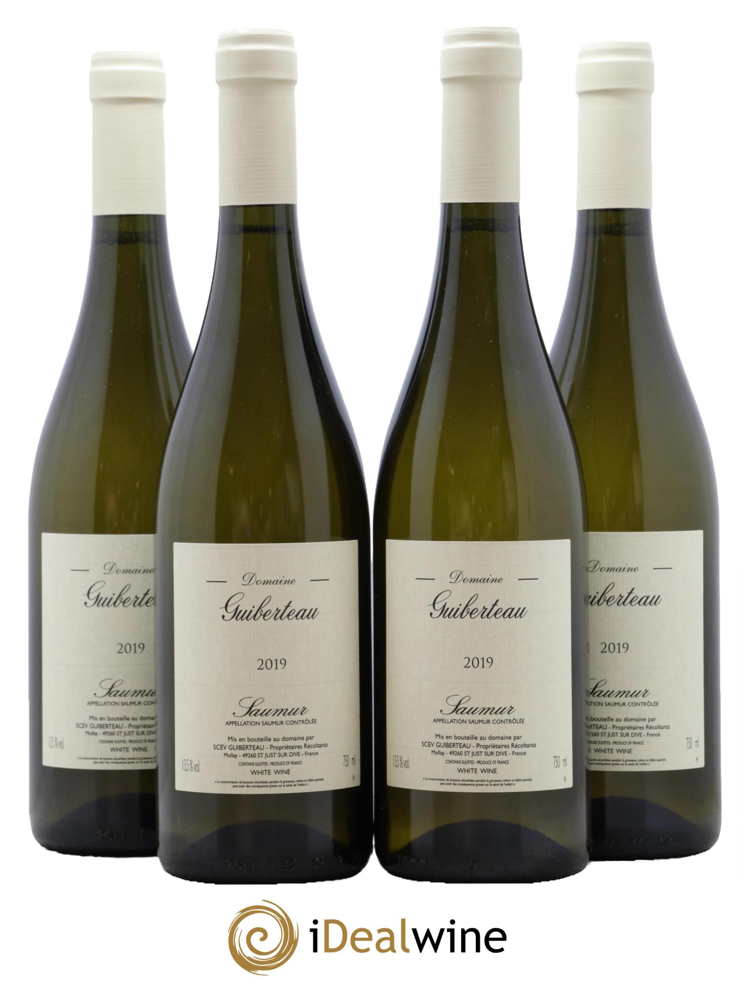 Saumur Domaine Guiberteau 2019 - Lot de 4 bouteilles - 0