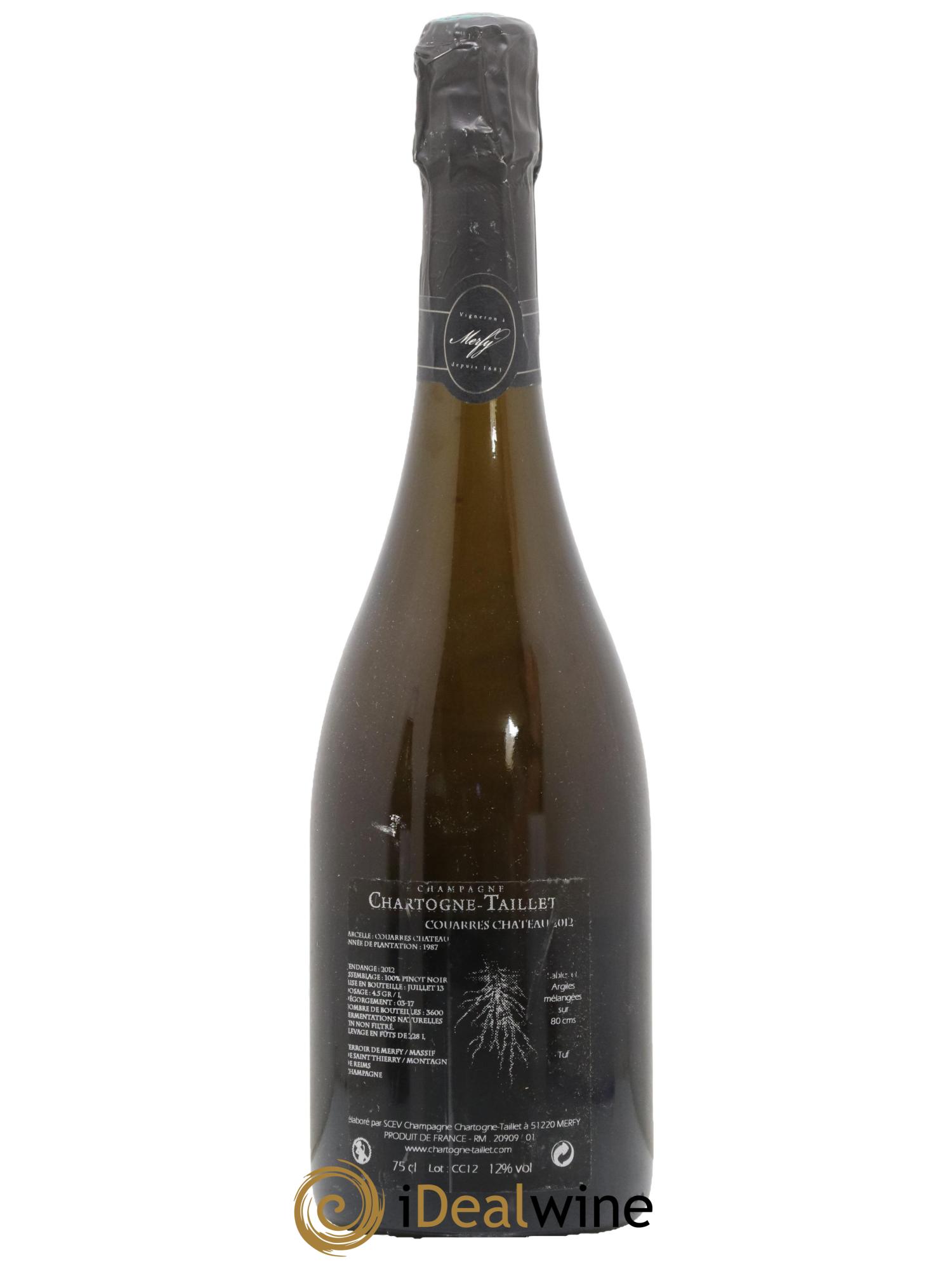 Les Couarres Château Extra Brut Chartogne-Taillet 2012 - Lotto di 1 bottiglia - 1