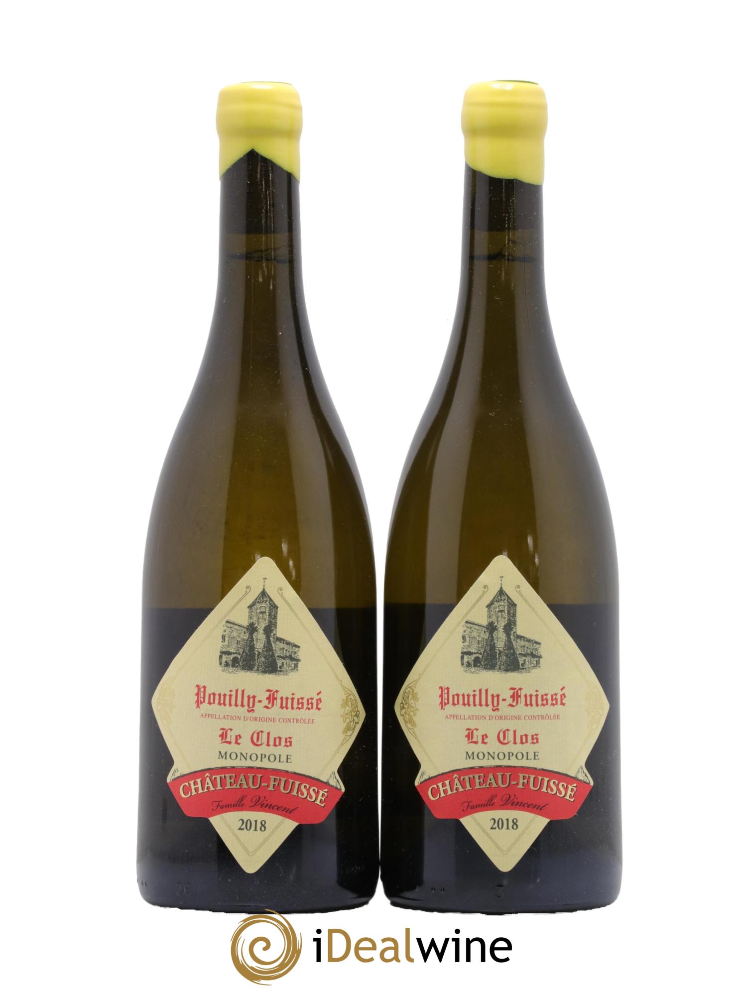 Pouilly-Fuissé Château Fuissé Le Clos Monopole 2018 - Lot de 2 bouteilles - 0