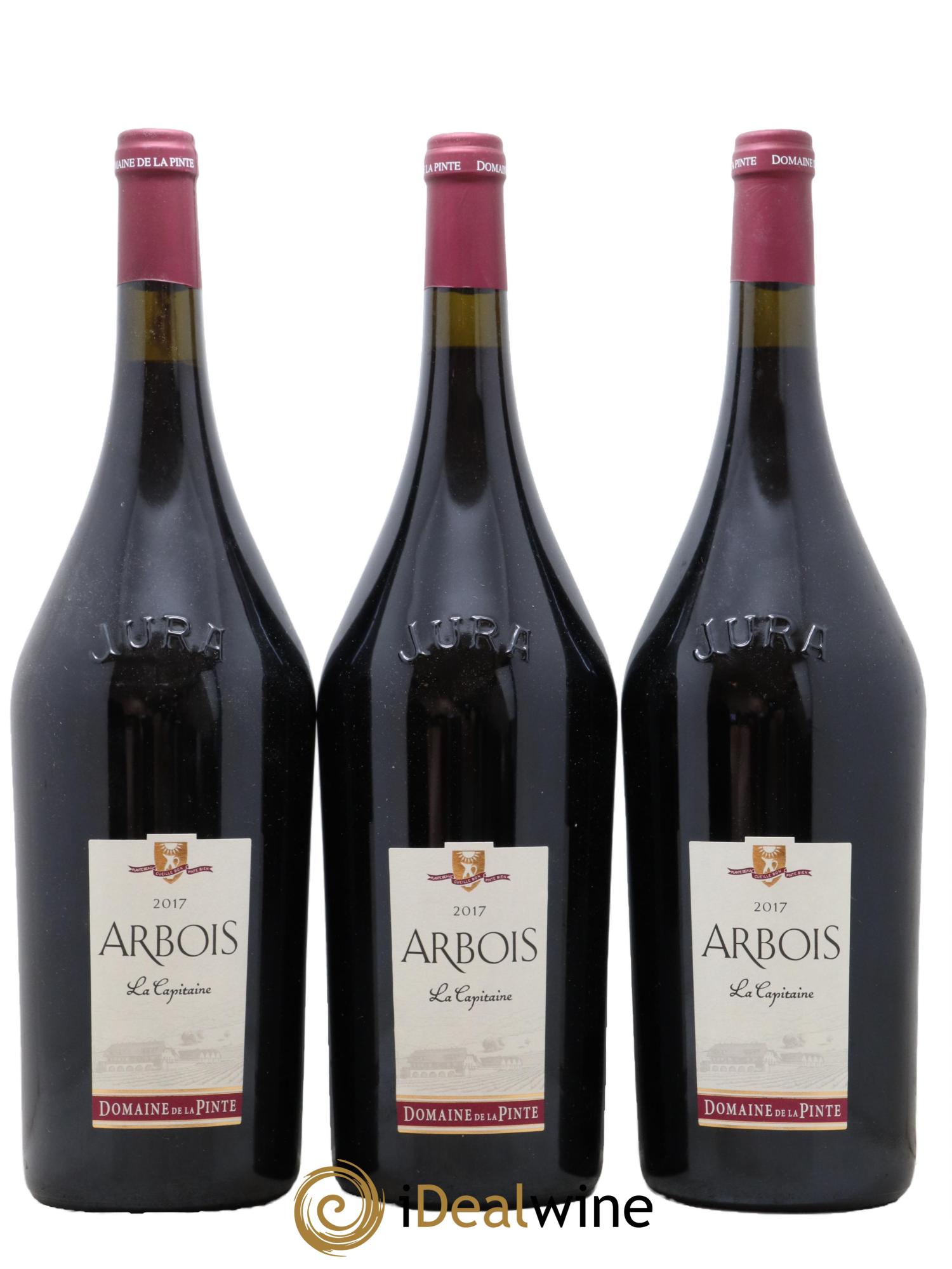 Arbois  La Capitaine Domaine de la Pinte 2017 - Lotto di 3 magnum - 0