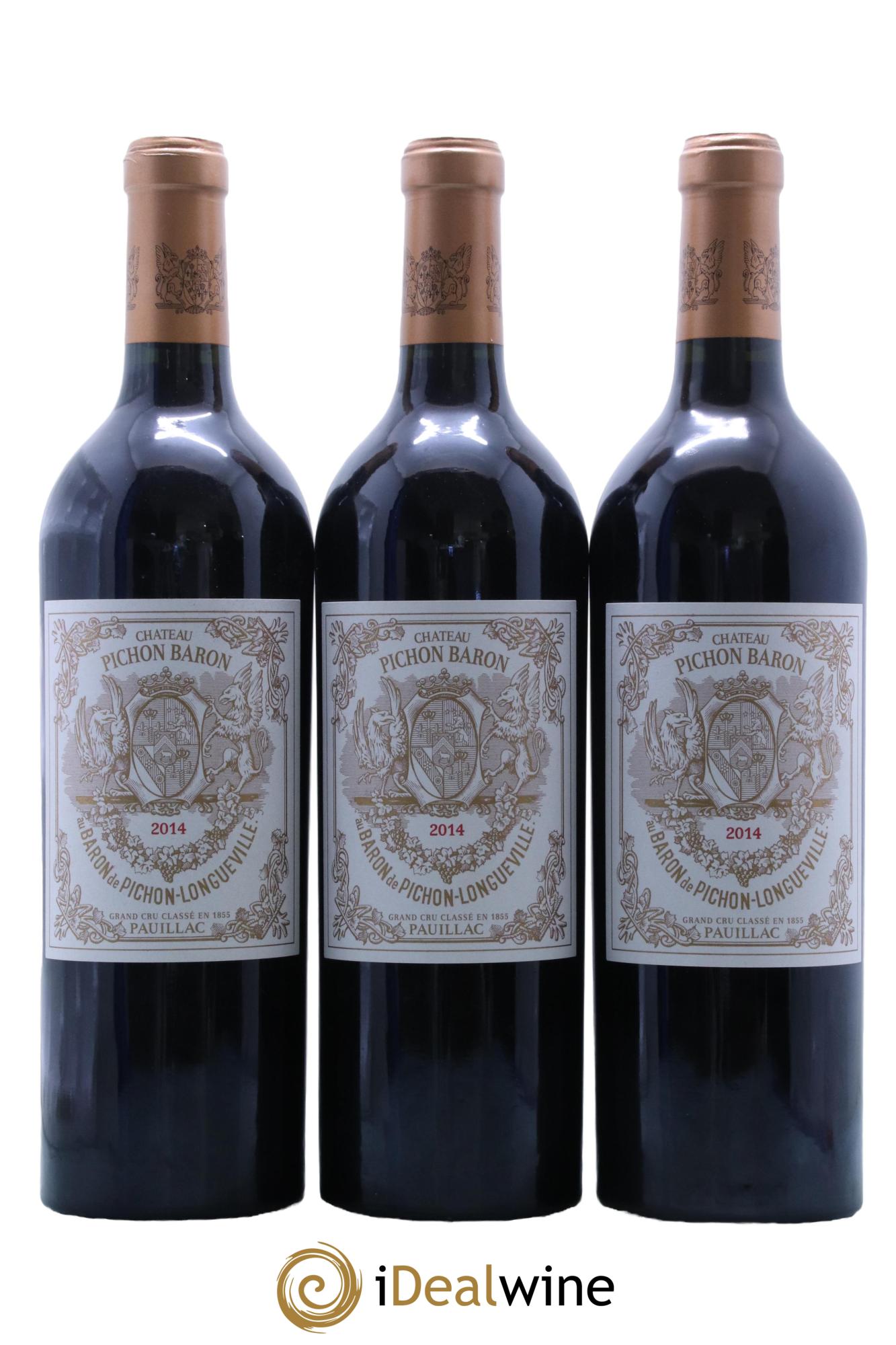 Pichon Longueville Baron 2ème Grand Cru Classé  2014 - Lot de 3 bouteilles - 0