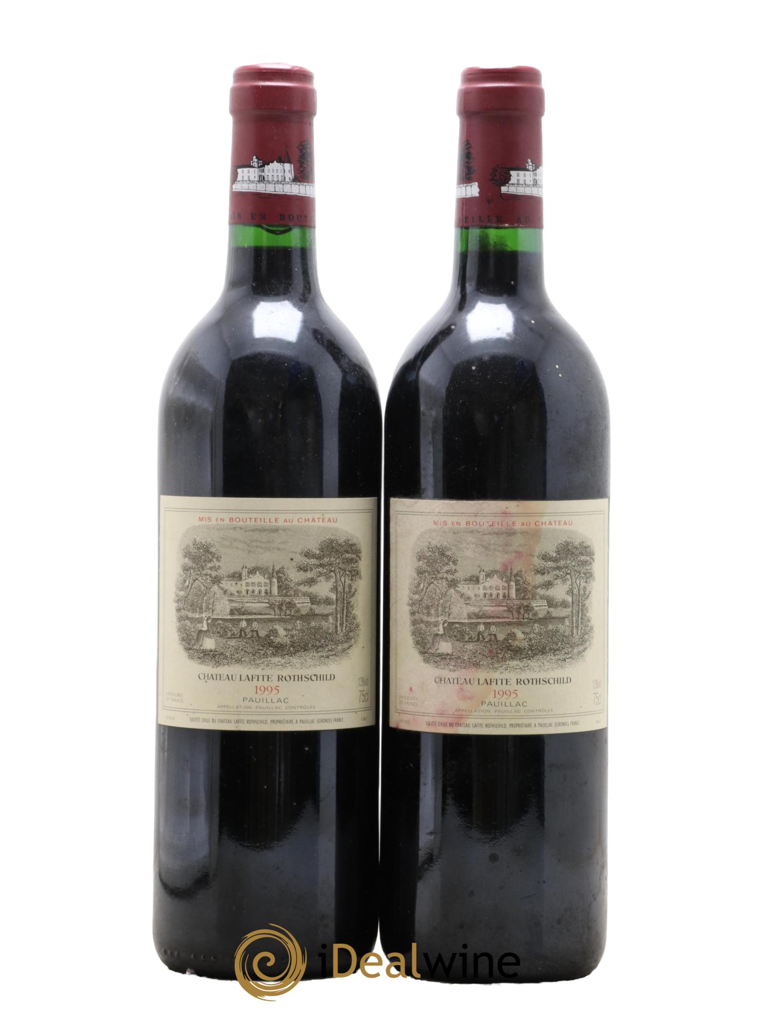 Château Lafite Rothschild 1er Grand Cru Classé  1995 - Lot de 2 bouteilles - 0