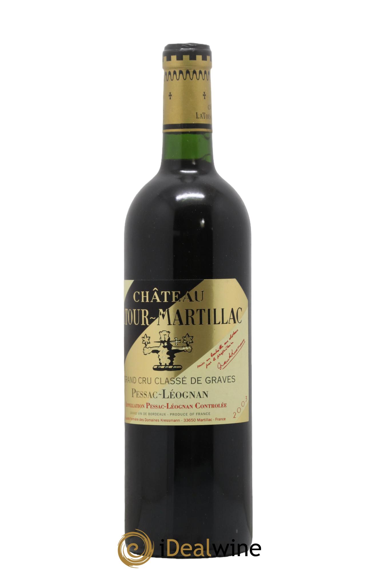 Château Latour-Martillac Cru Classé de Graves 2003 - Lotto di 1 bottiglia - 0