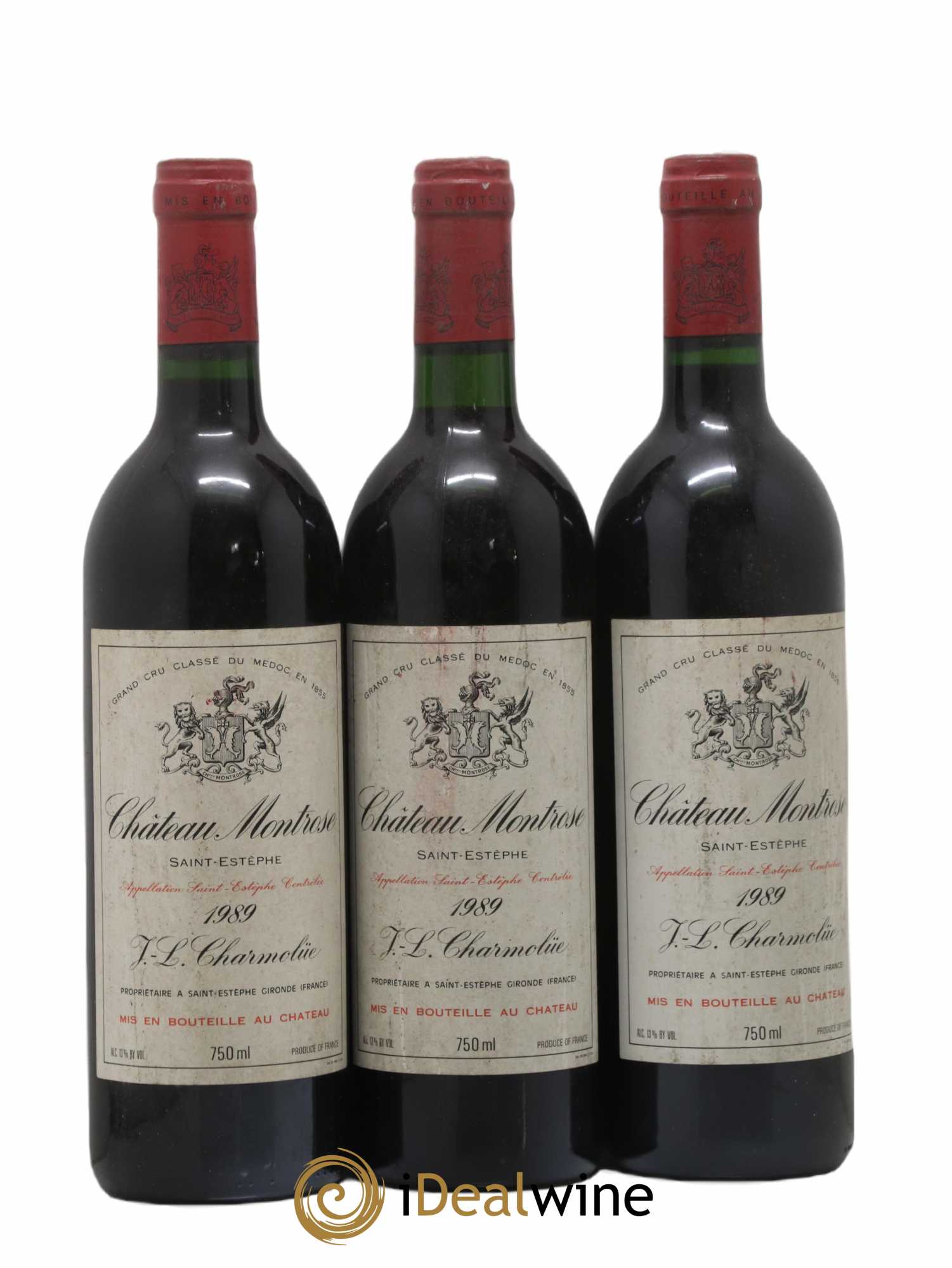 Château Montrose 2ème Grand Cru Classé 1989 - Lotto di 3 bottiglie - 0