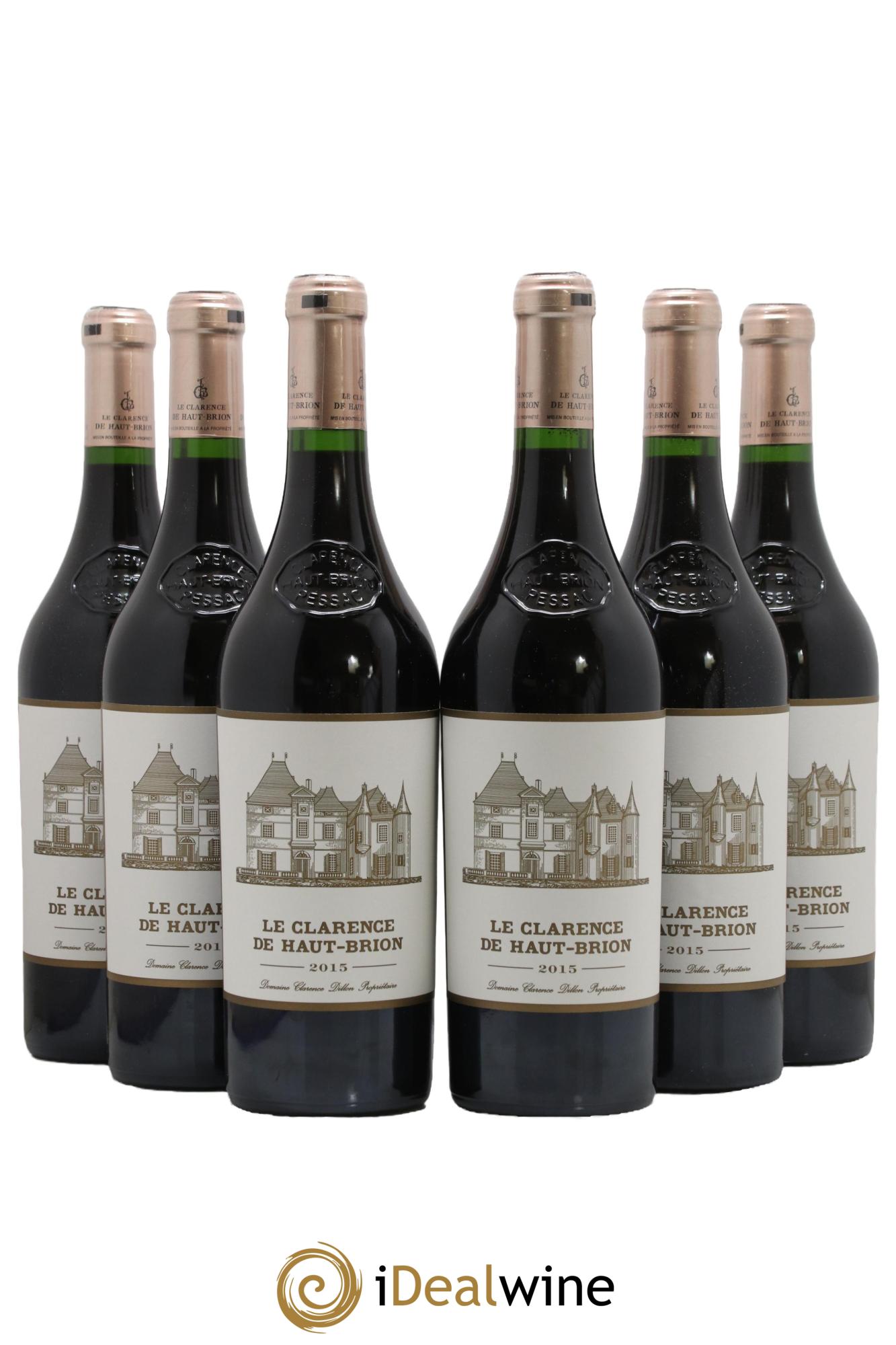 Clarence (Bahans) de Haut-Brion Second Vin 2015 - Lotto di 6 bottiglie - 0