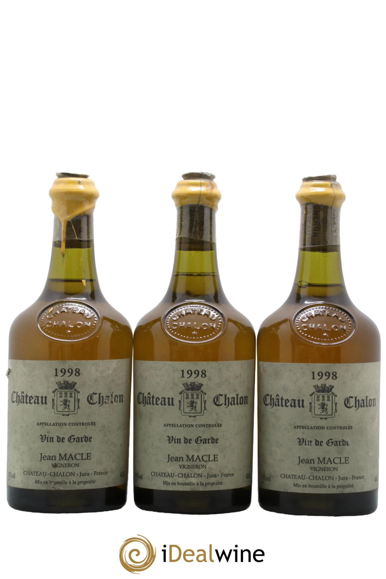 Château-Chalon Jean Macle 1998 - Lot of 3 Clavelins - 0