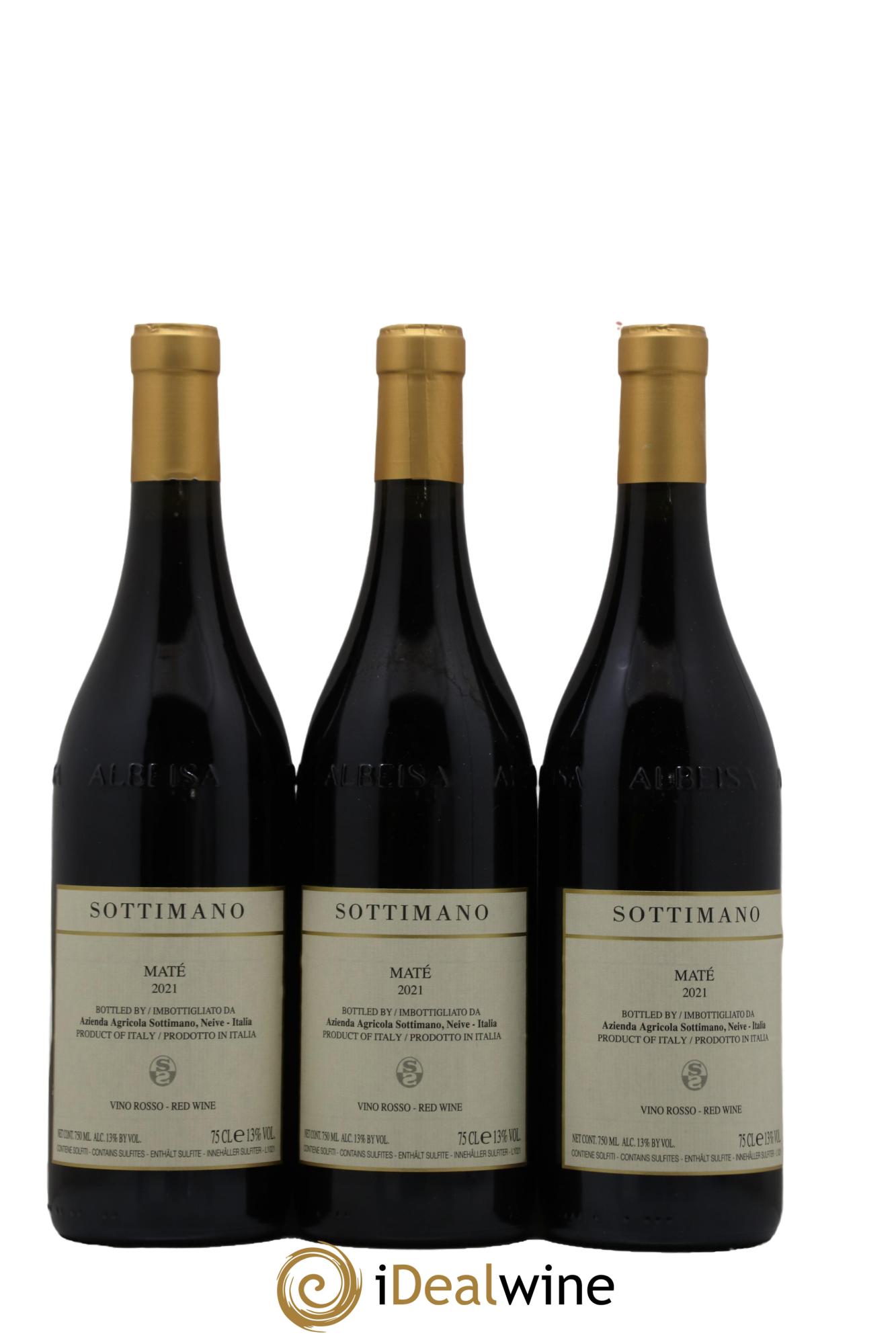 Piémont Maté Sottimano  2021 - Lot de 3 bouteilles - 0