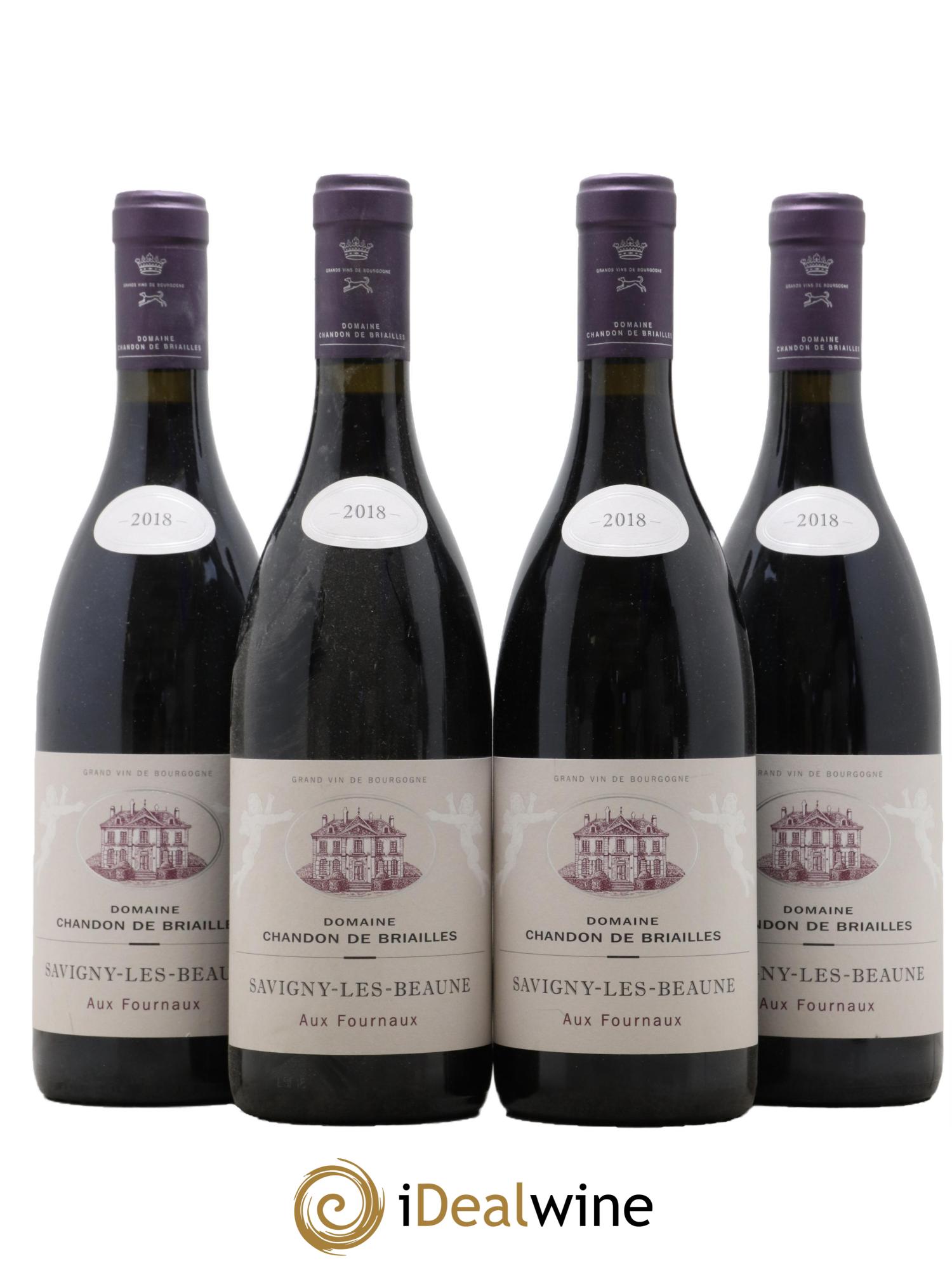 Savigny-lès-Beaune Aux Fournaux Chandon de Briailles 2018 - Lot de 4 bouteilles - 0