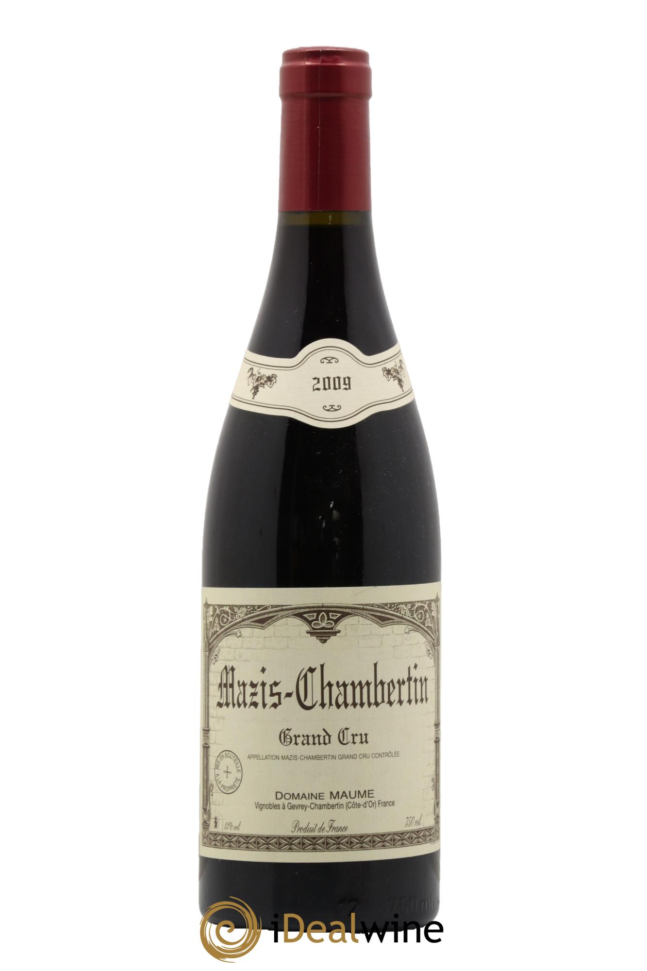 Mazis-Chambertin Grand Cru Maume (Domaine) 2009 - Lot de 1 bouteille - 0