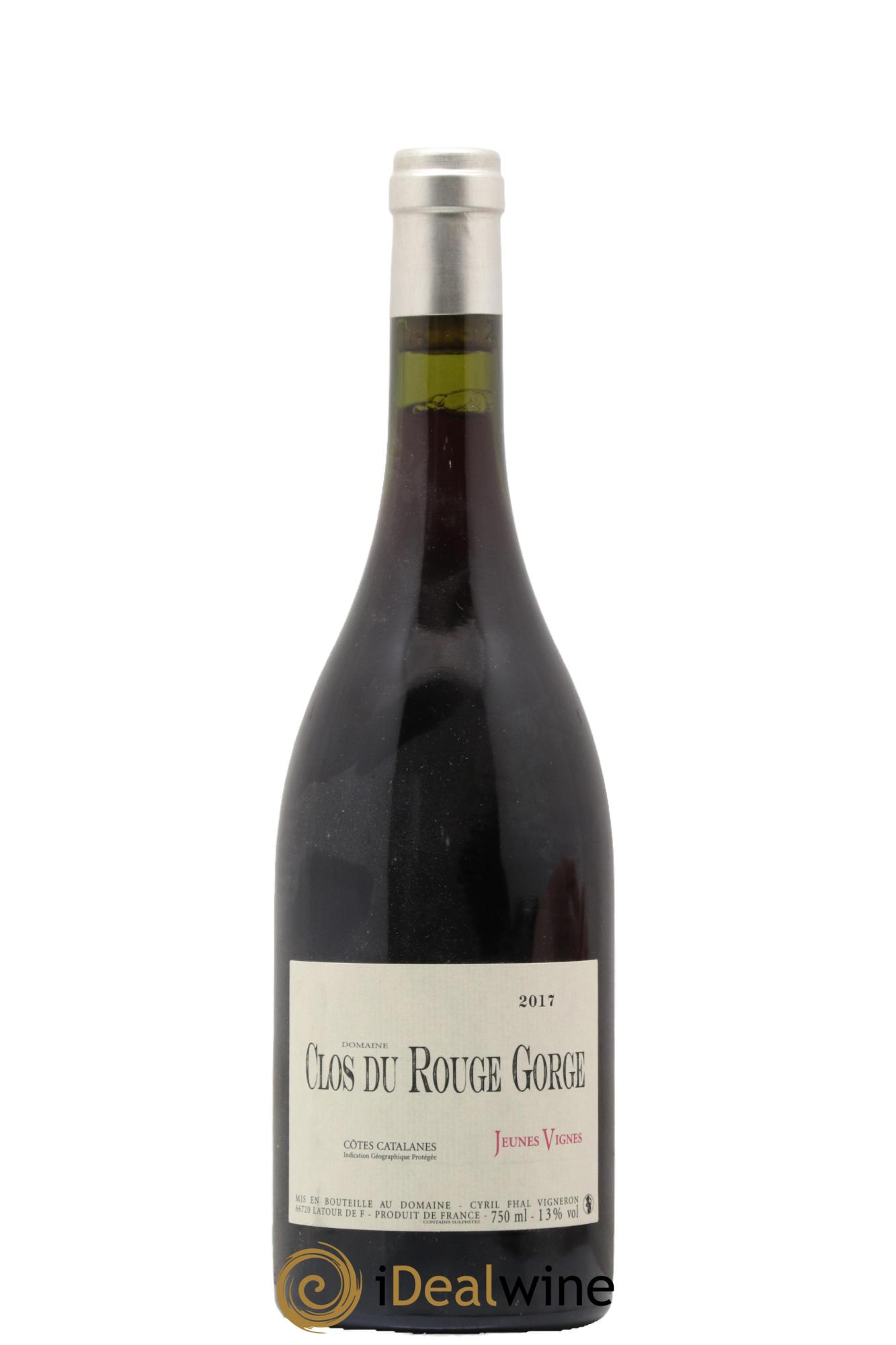 IGP Côtes Catalanes (VDP des Côtes Catalanes) Clos du Rouge Gorge Jeunes Vignes Cyril Fhal 2017 - Lot de 1 bouteille - 0