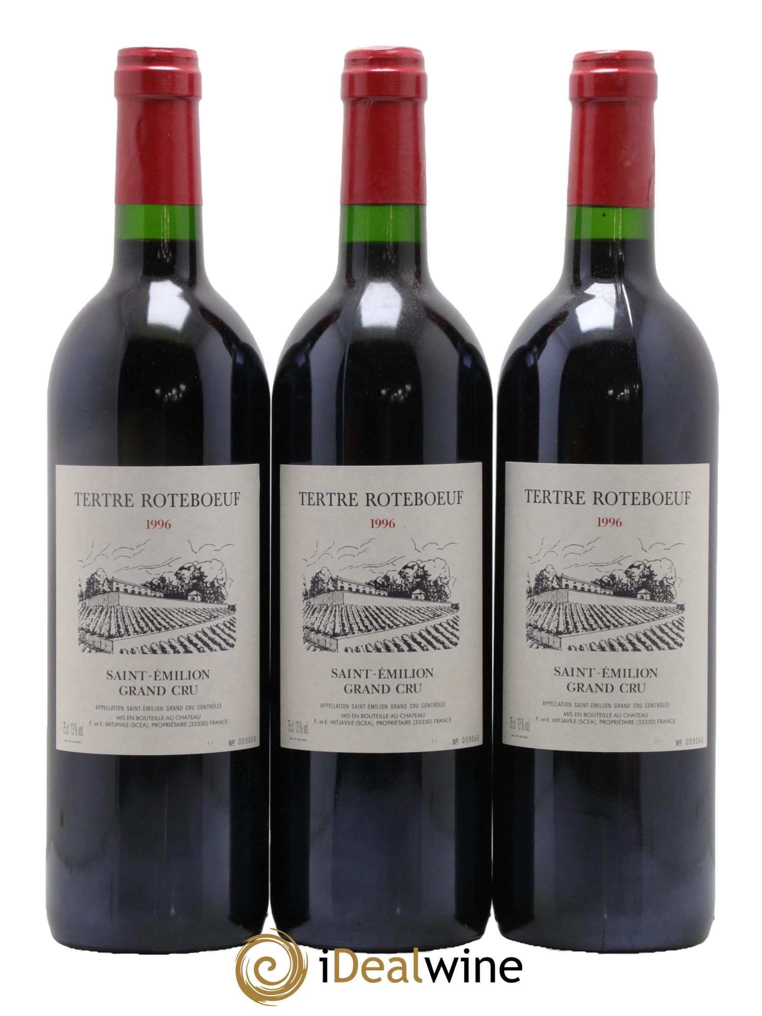 Château Tertre Roteboeuf 1996 - Posten von 6 Flaschen - 2