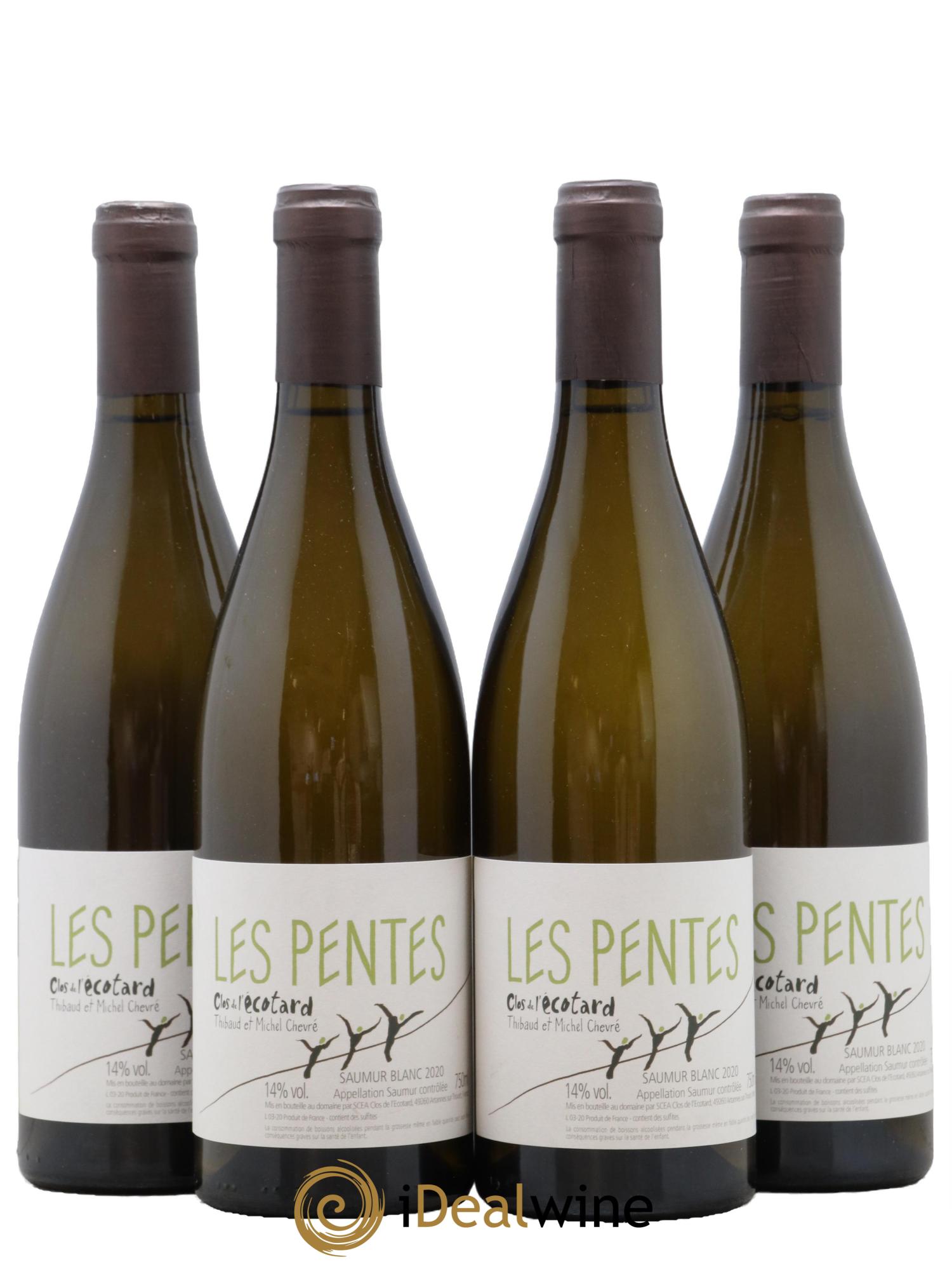 Saumur Les Pentes Clos de l'Ecotard 2020 - Lot de 4 bouteilles - 0