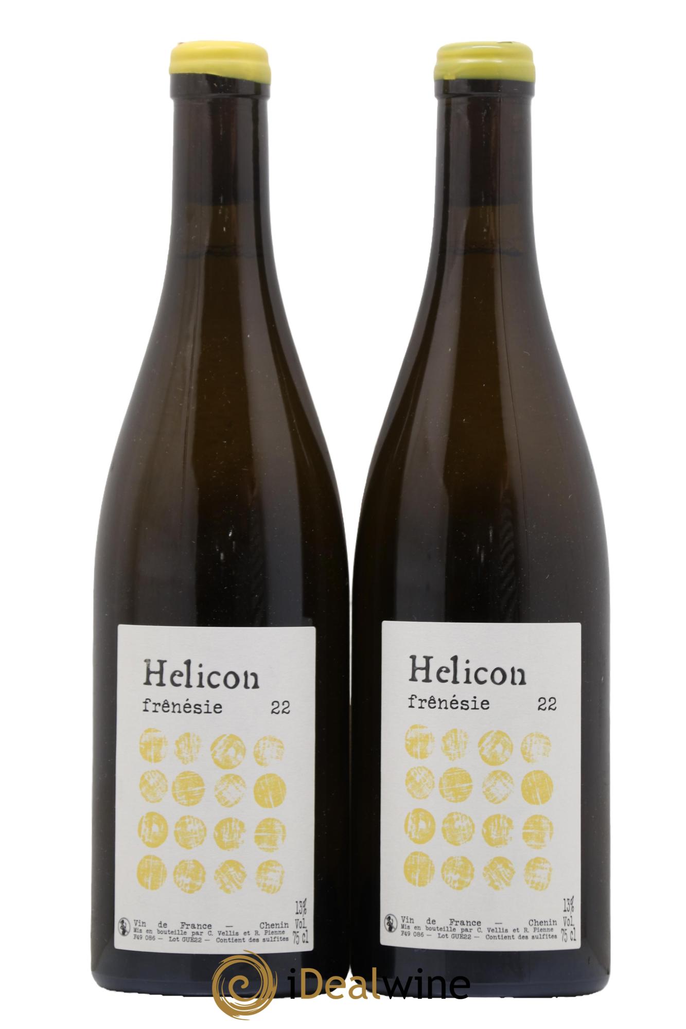 Vin de France Frênésie Helicon  2022 - Lot of 2 bottles - 0