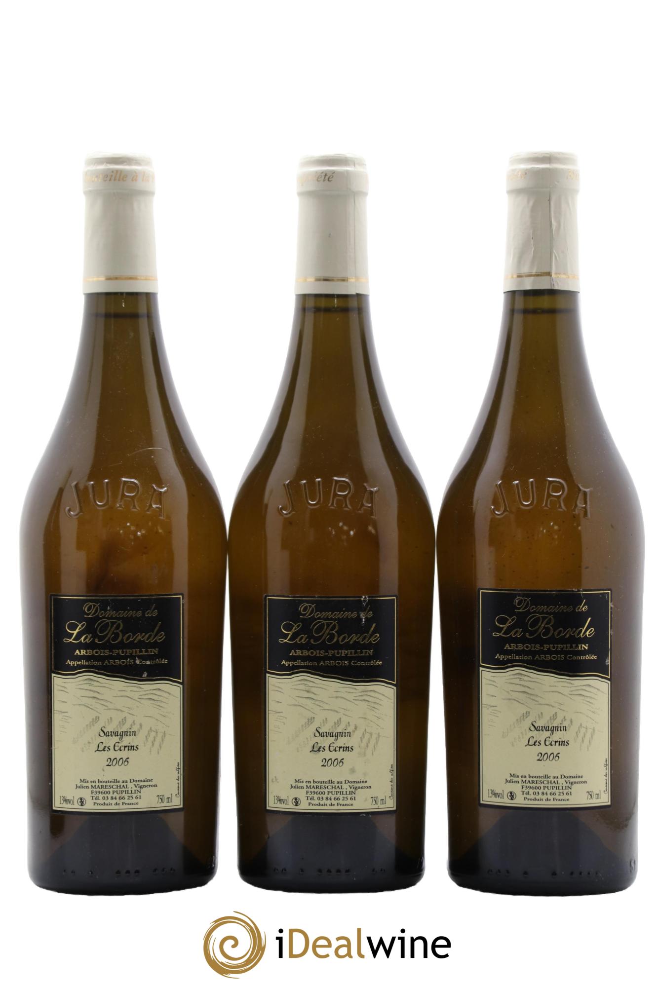 Arbois Pupillin Savagnin Les Ecrins Domaine de la Borde 2006 - Lotto di 3 bottiglie - 0