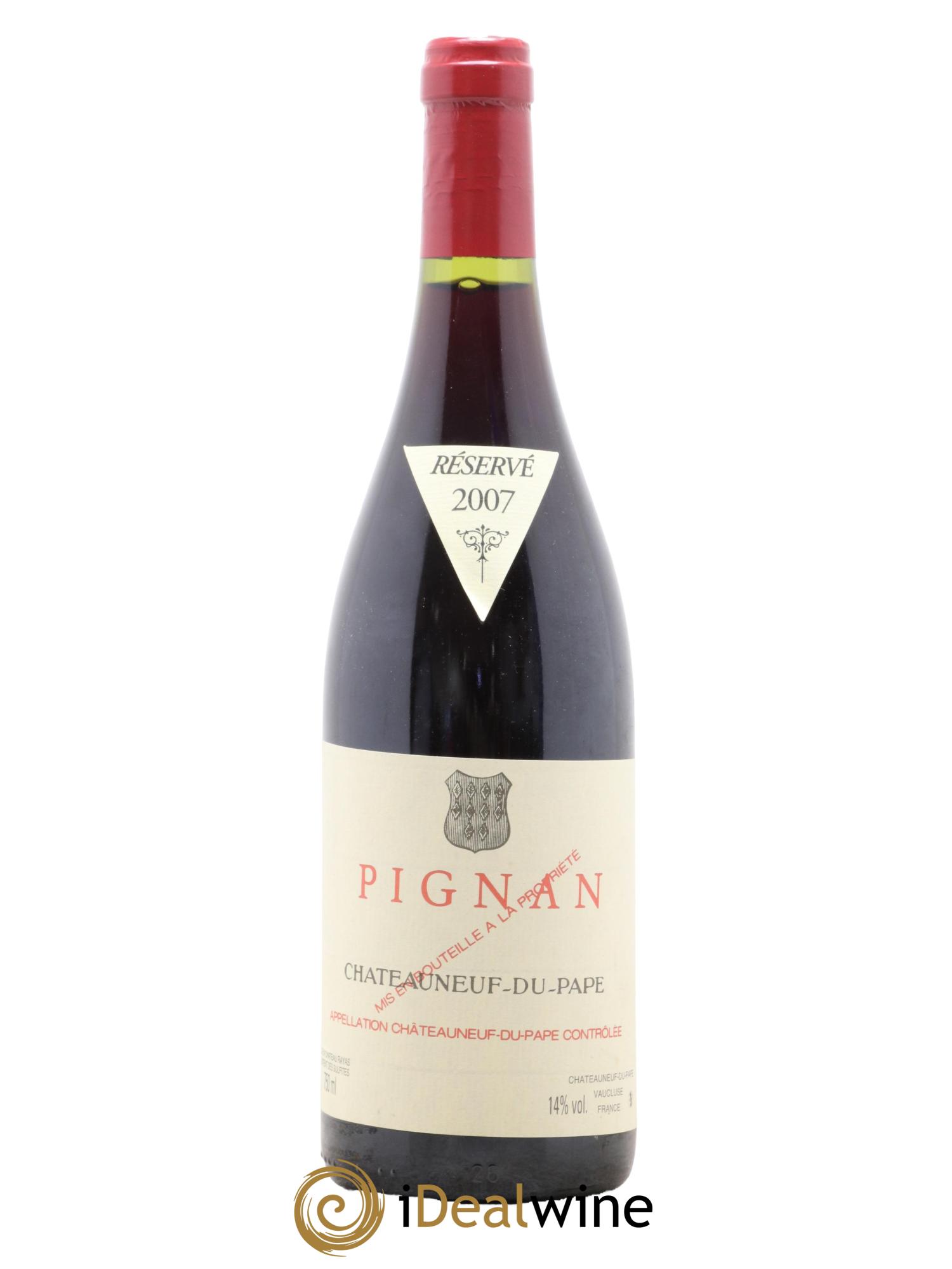 Châteauneuf-du-Pape Pignan Emmanuel Reynaud 2007 - Lot de 1 bouteille - 0