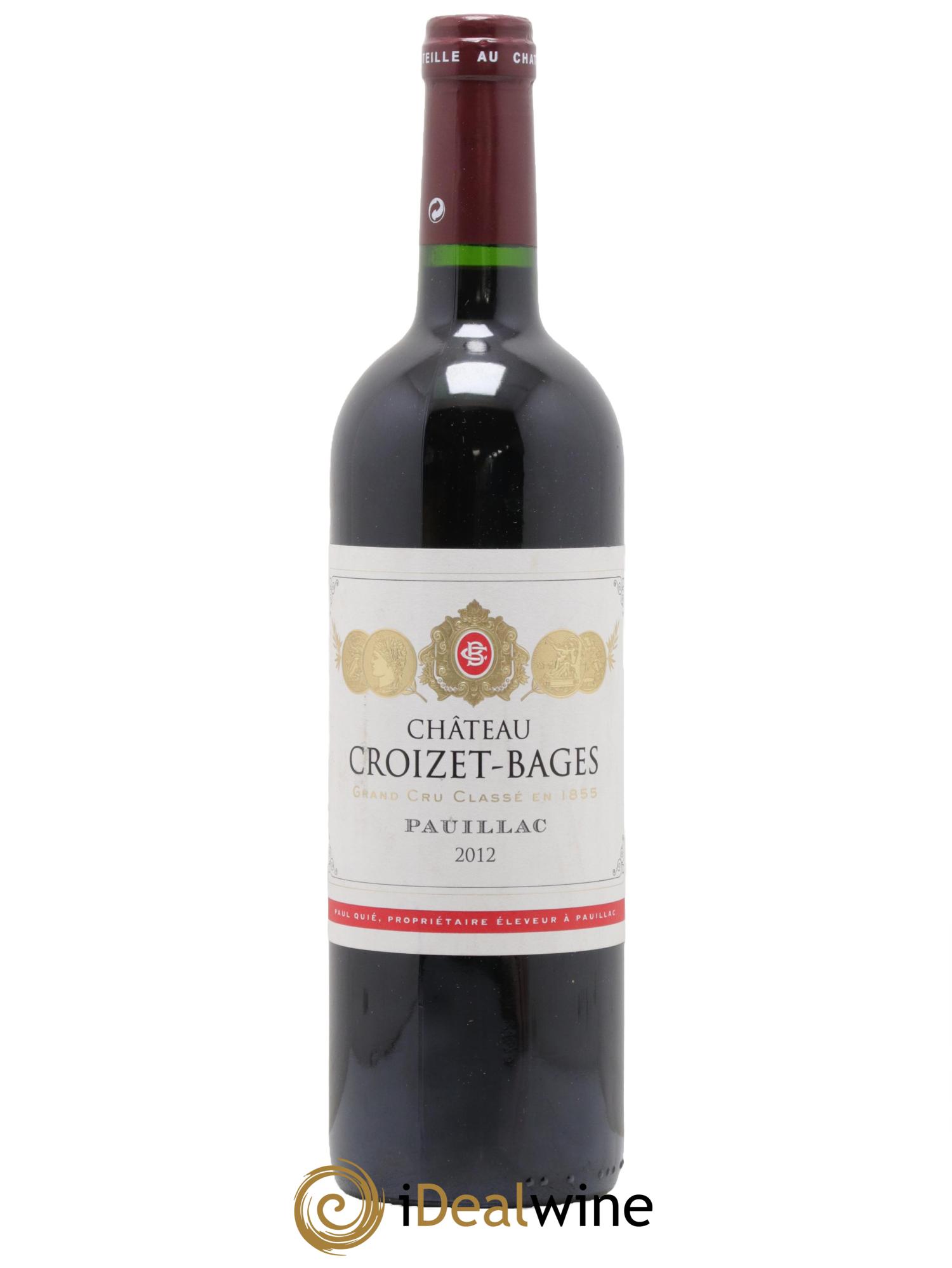 Château Croizet Bages 5ème Grand Cru Classé 2012 - Posten von 1 Flasche - 0