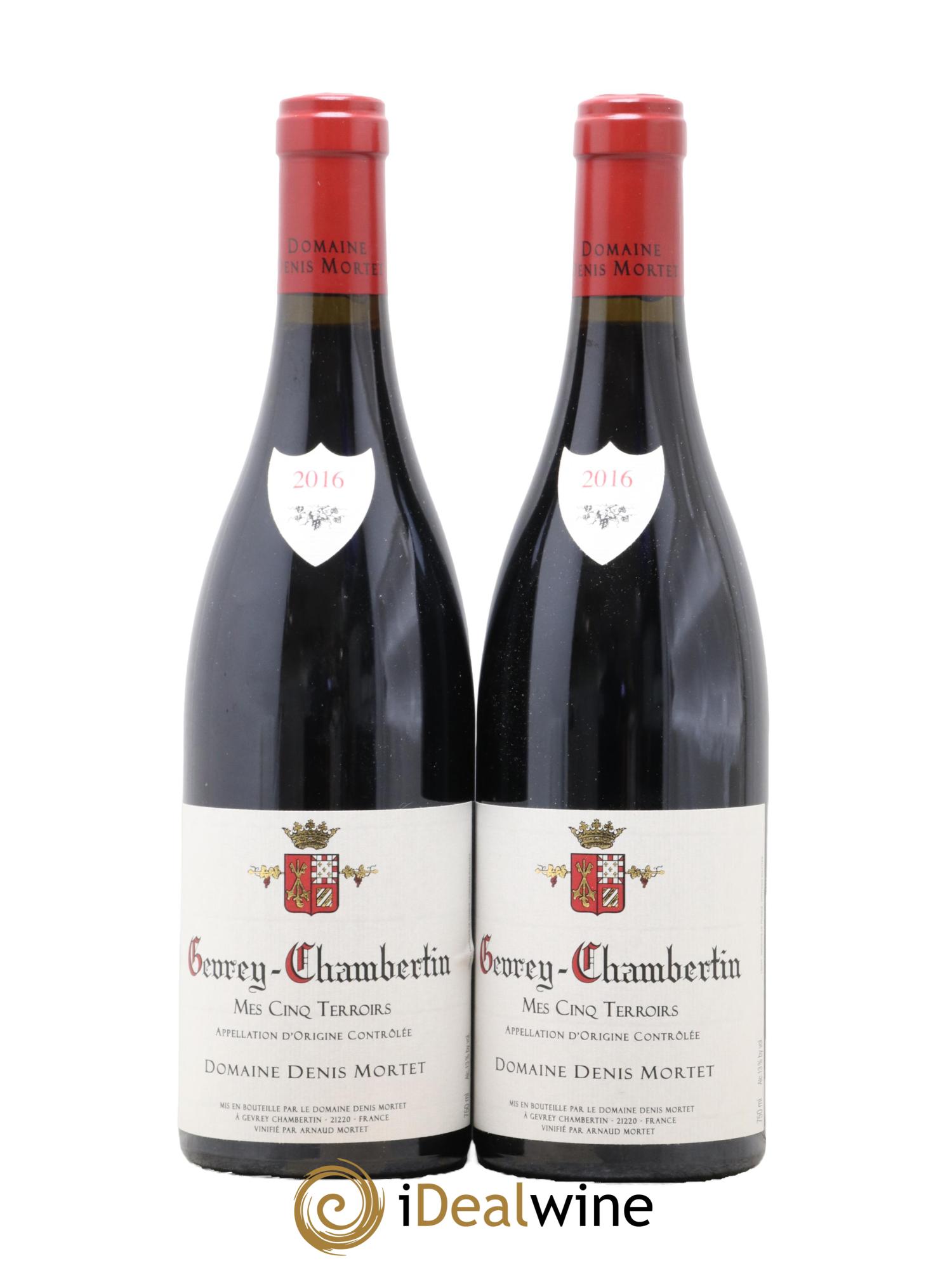 Gevrey-Chambertin Mes Cinq Terroirs Denis Mortet (Domaine) 2016 - Lot of 2 bottles - 0