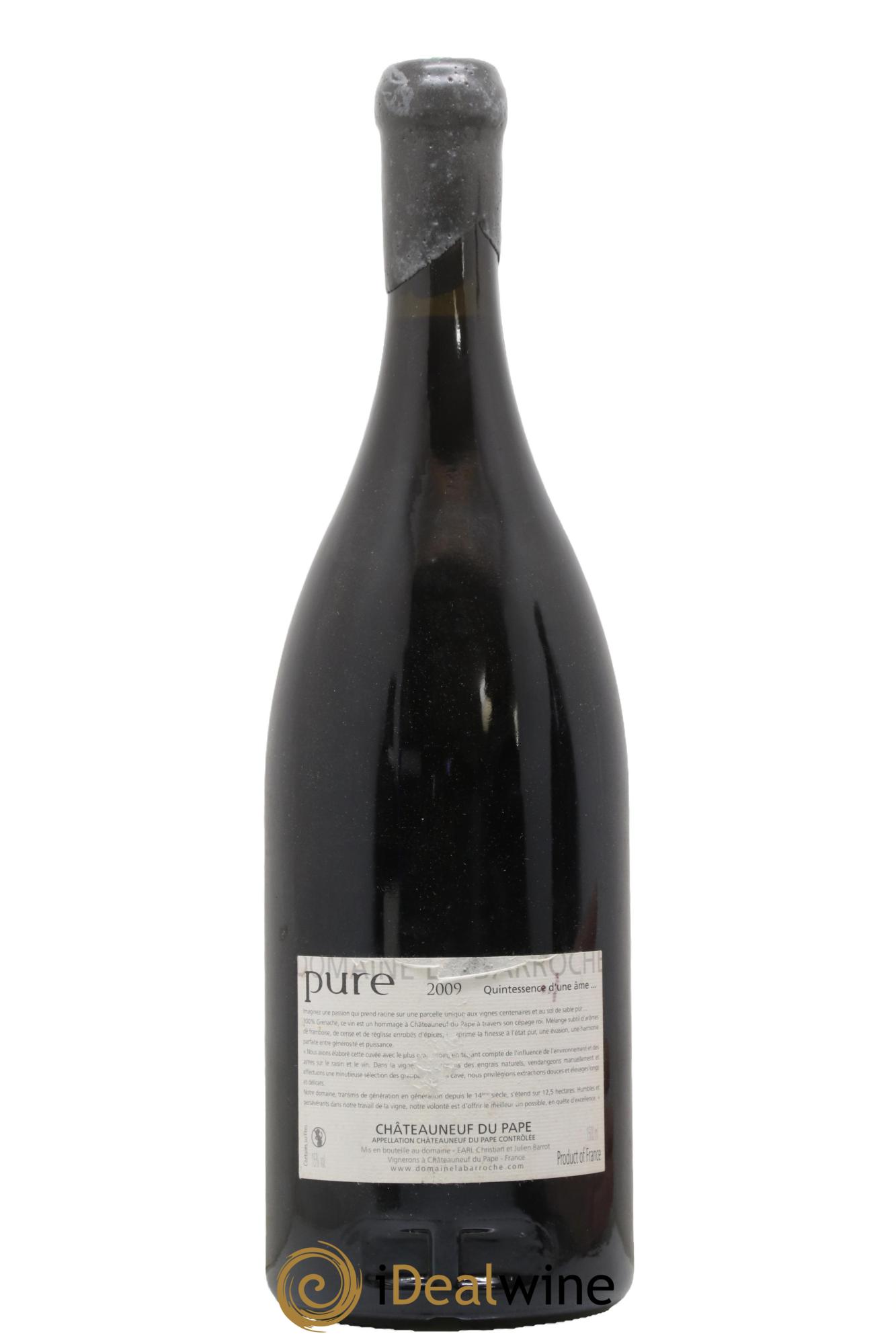 Châteauneuf-du-Pape Cuvée Pure Domaine La Barroche 2009 - Lotto di 1 magnum - 1