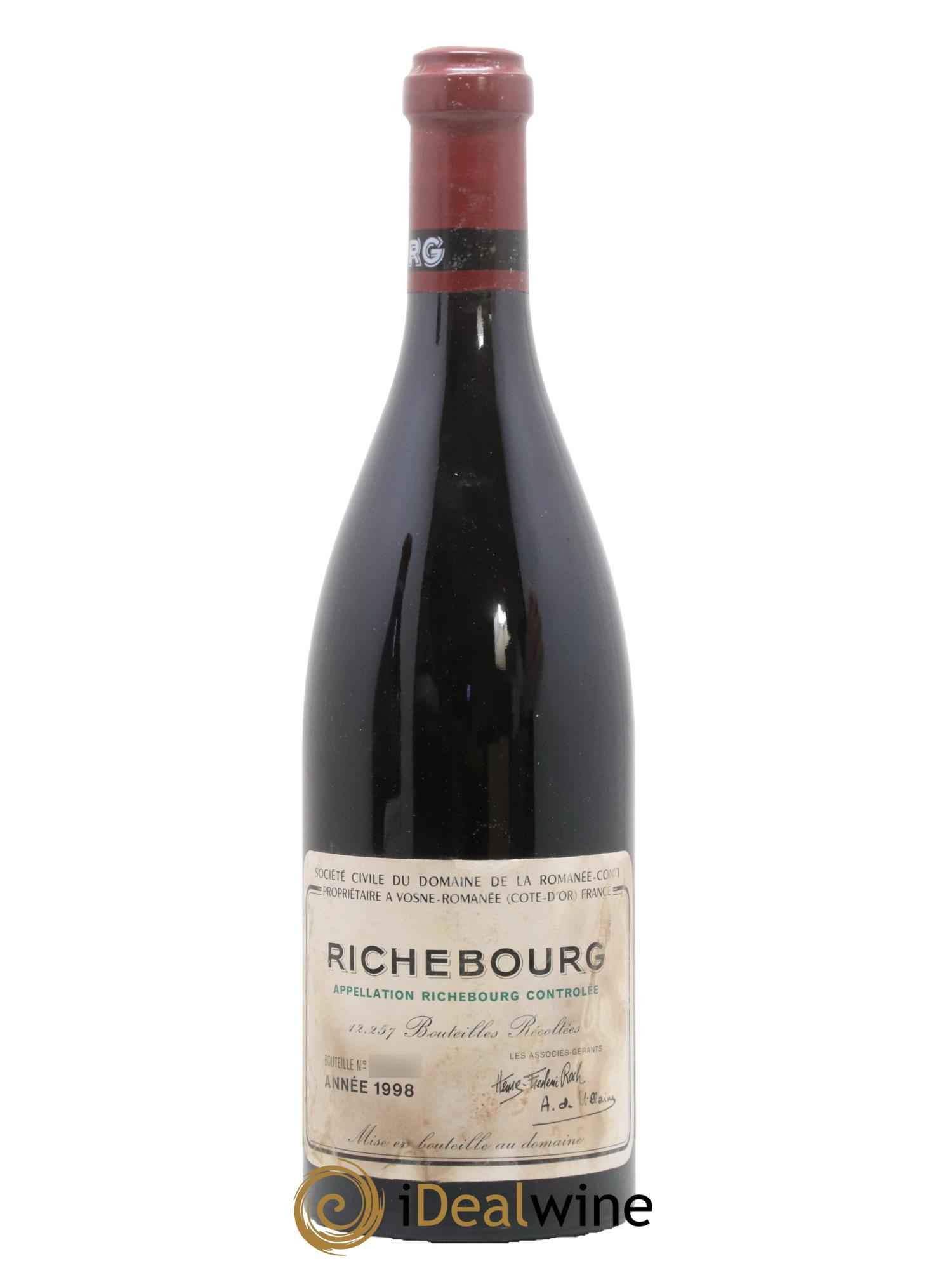 Richebourg Grand Cru Domaine de la Romanée-Conti 1998 - Lotto di 1 bottiglia - 0