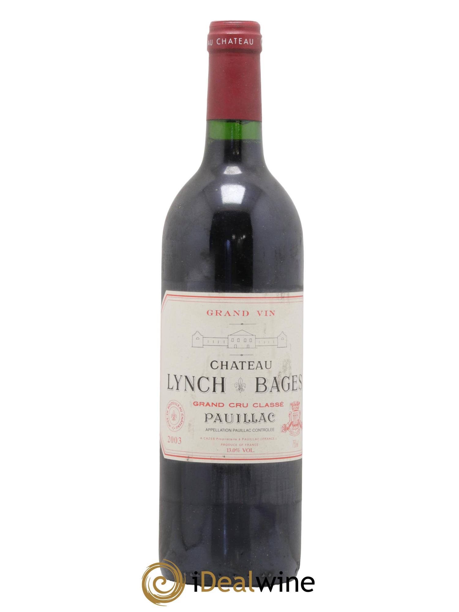 Château Lynch Bages 5ème Grand Cru Classé 2003 - Lotto di 1 bottiglia - 0