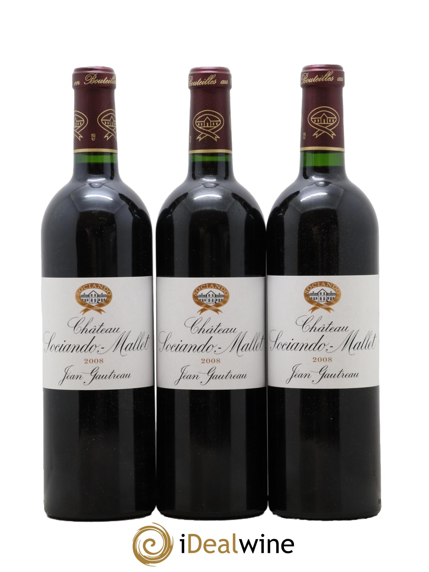 Château Sociando Mallet 2008 - Lot de 6 bouteilles - 2