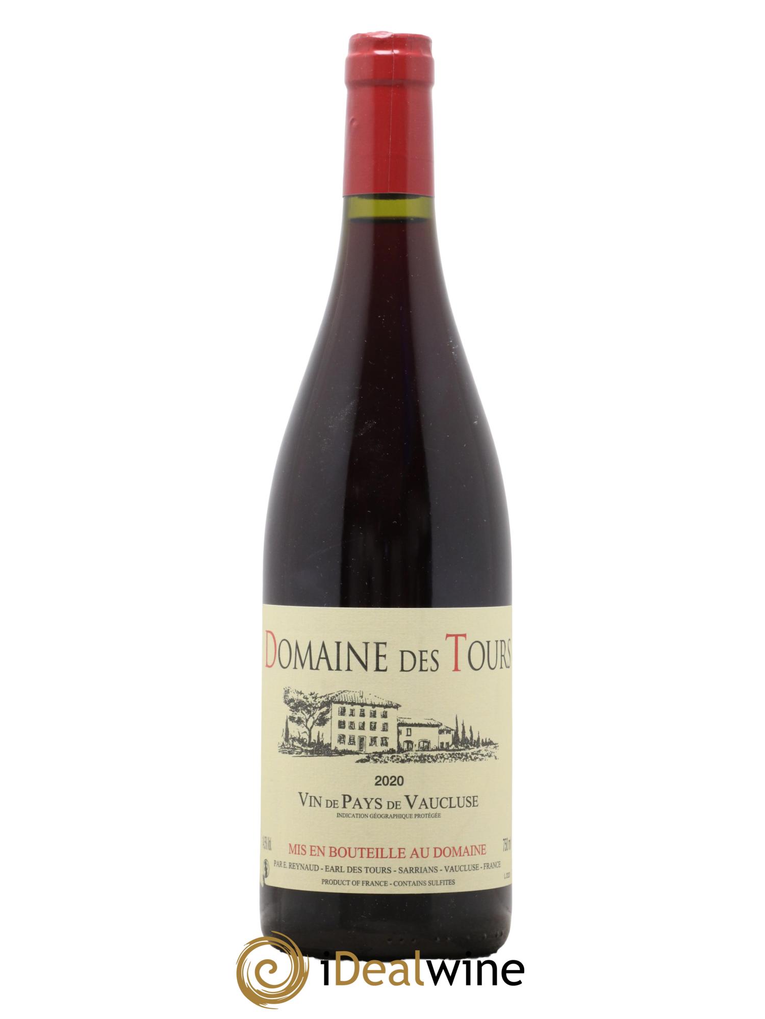 IGP Vaucluse (Vin de Pays de Vaucluse) Domaine des Tours Emmanuel Reynaud 2020 - Lot of 1 bottle - 0