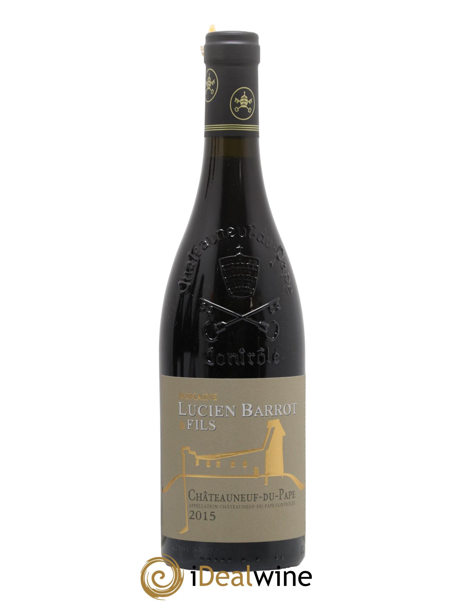 Châteauneuf-du-Pape Lucien Barrot 2015 - Lotto di 1 bottiglia - 0