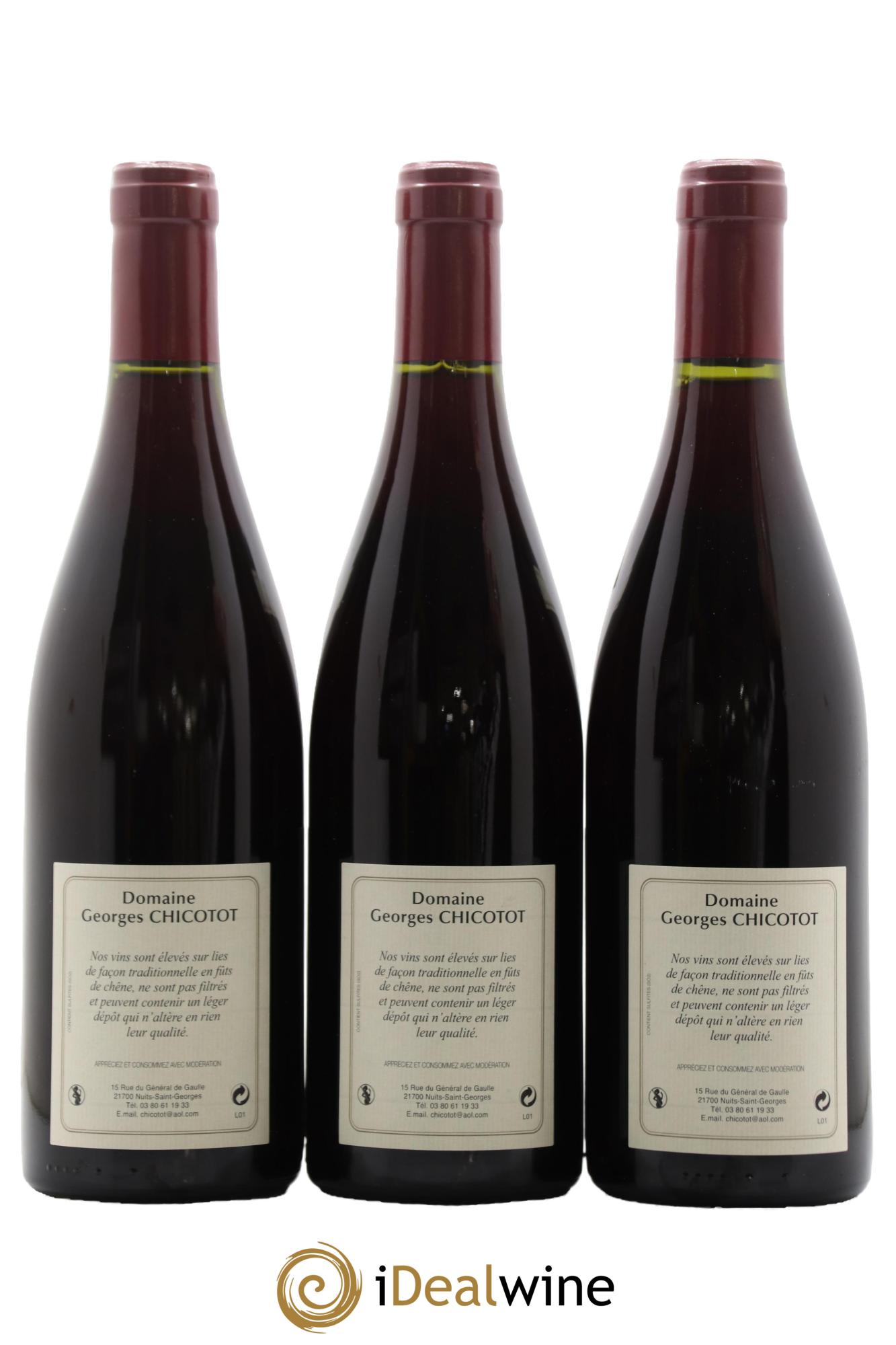 Nuits Saint-Georges 1er Cru Les Vaucrains Chicotot 2007 - Posten von 3 Flaschen - 1