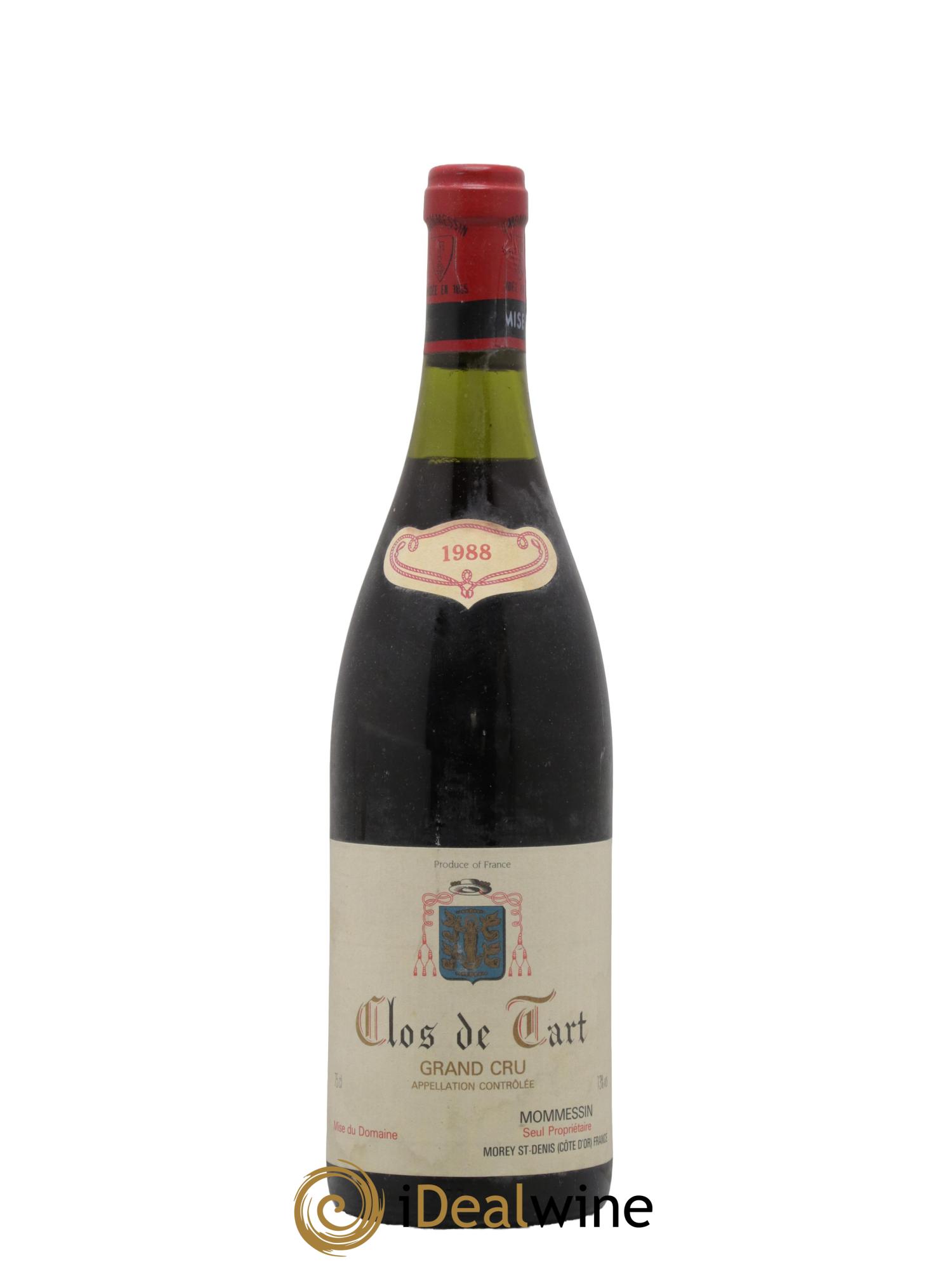 Clos de Tart Grand Cru Mommessin 1988 - Lot de 1 bouteille - 0