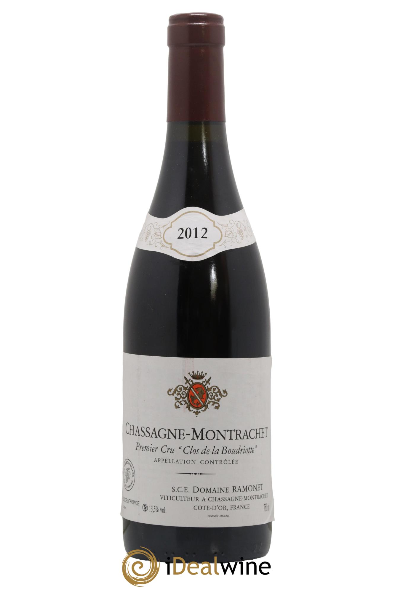 Chassagne-Montrachet 1er Cru Clos de la Boudriotte Ramonet (Domaine) 2012 - Posten von 1 Flasche - 0