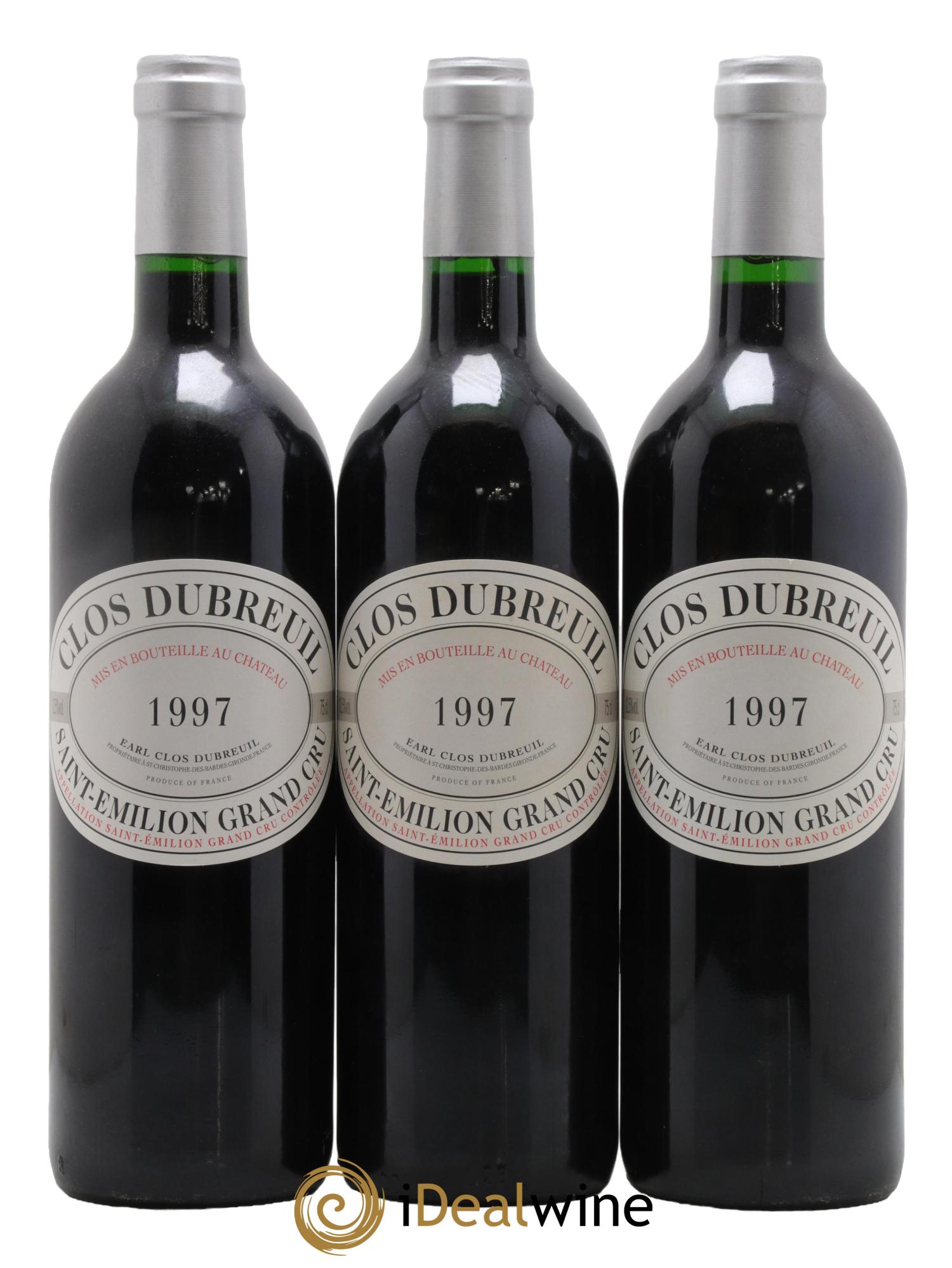 Clos Dubreuil Grand Cru Classé 1997 - Posten von 3 Flaschen - 0