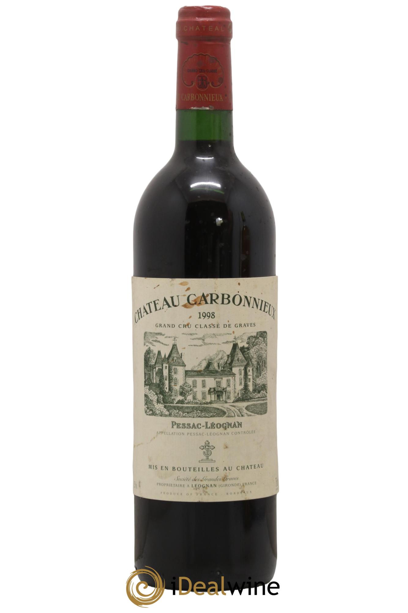 Château Carbonnieux Cru Classé de Graves  1998 - Lotto di 1 bottiglia - 0