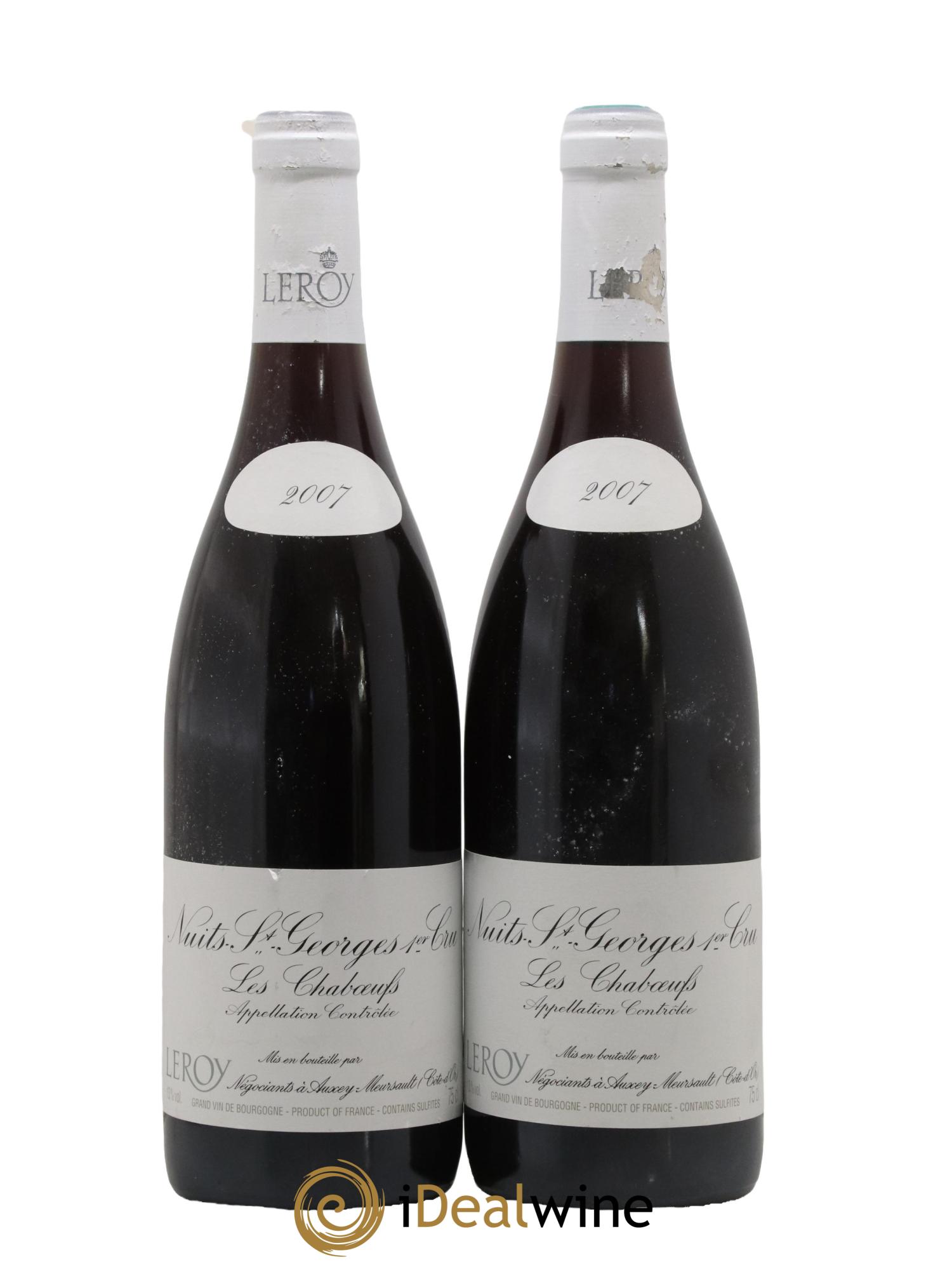 Nuits Saint-Georges 1er Cru Les Chaboeufs Leroy Sa 2007 - Lot de 2 bouteilles - 0