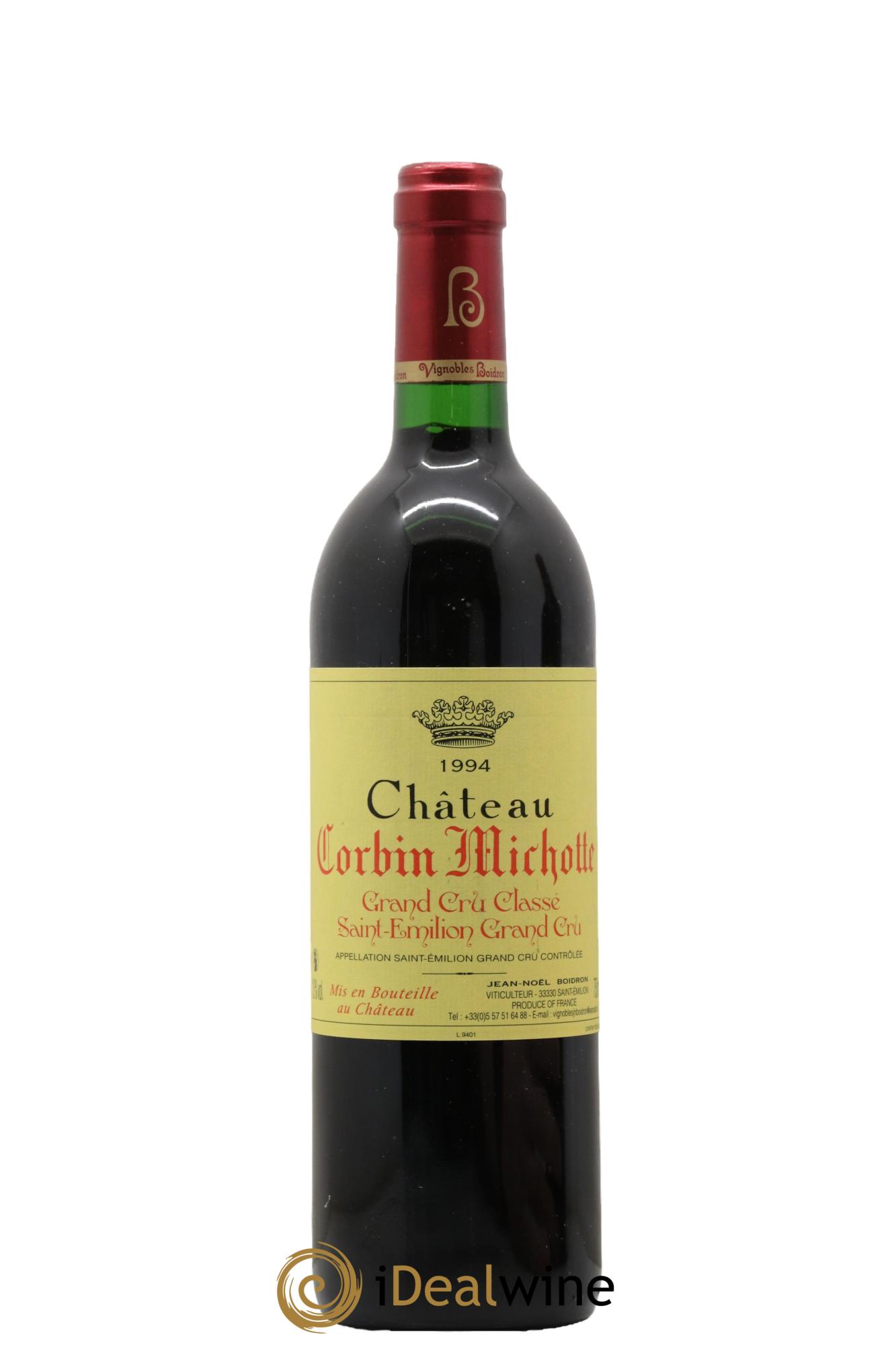 Château Corbin Michotte Grand Cru Classé 1994 - Lotto di 1 bottiglia - 0