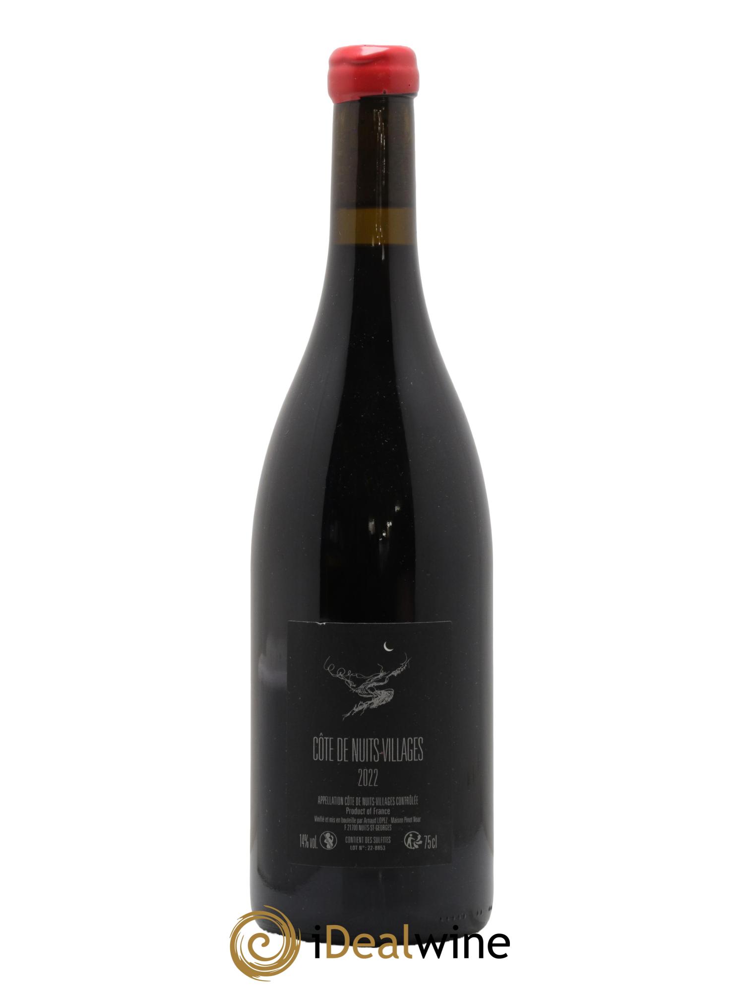 Côte de Nuits-Villages Arnaud Lopez 2022 - Lot de 1 bouteille - 1