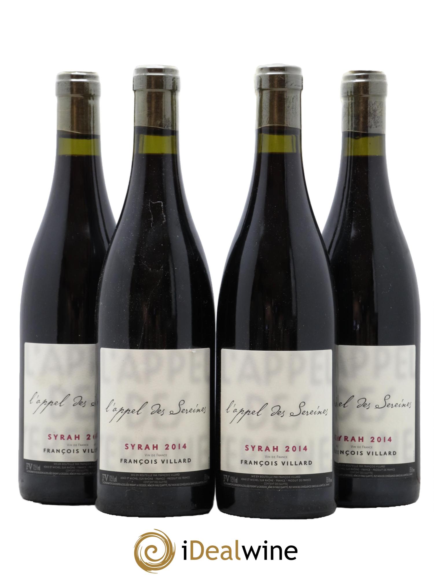 Vin de France L'appel des Sereines François Villard 2014 - Lot de 4 bouteilles - 0