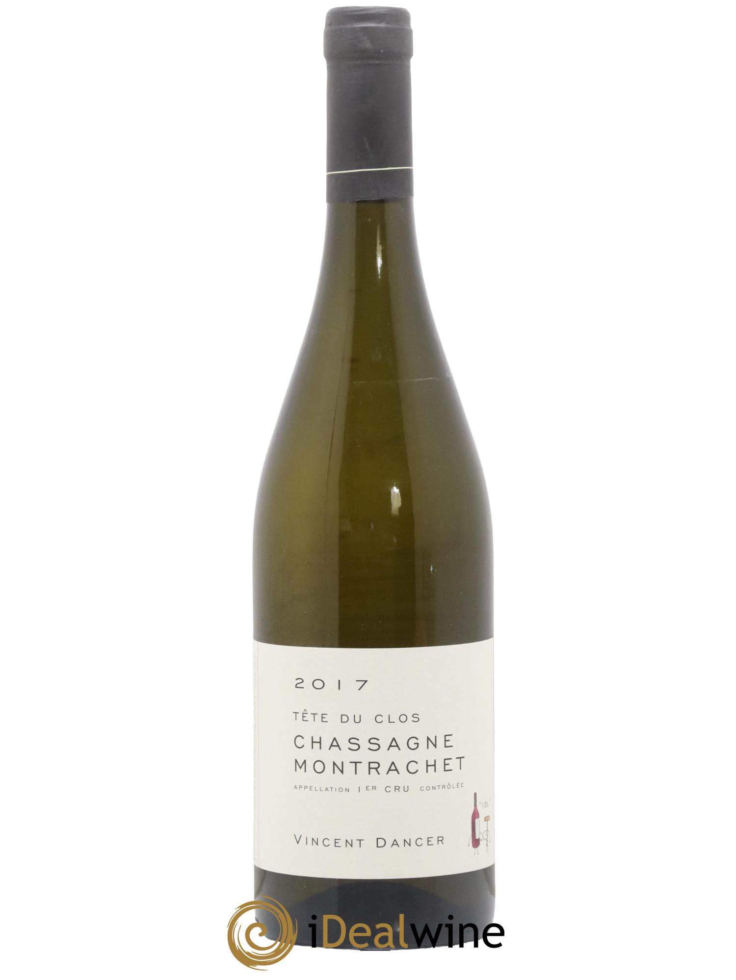 Chassagne-Montrachet 1er Cru (Morgeot) Tête du Clos Vincent Dancer 2017 - Lot de 1 bouteille - 0