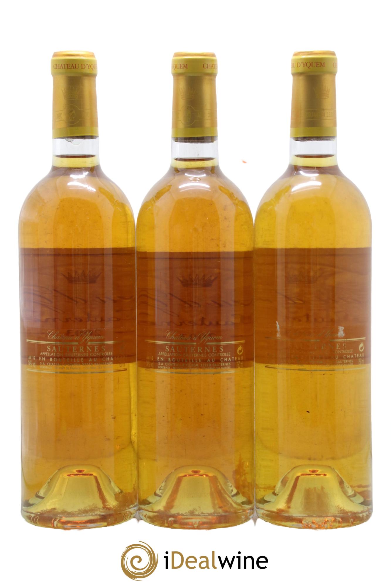 Château d' Yquem 1er Cru Classé Supérieur 2003 - Lot de 3 bouteilles - 1