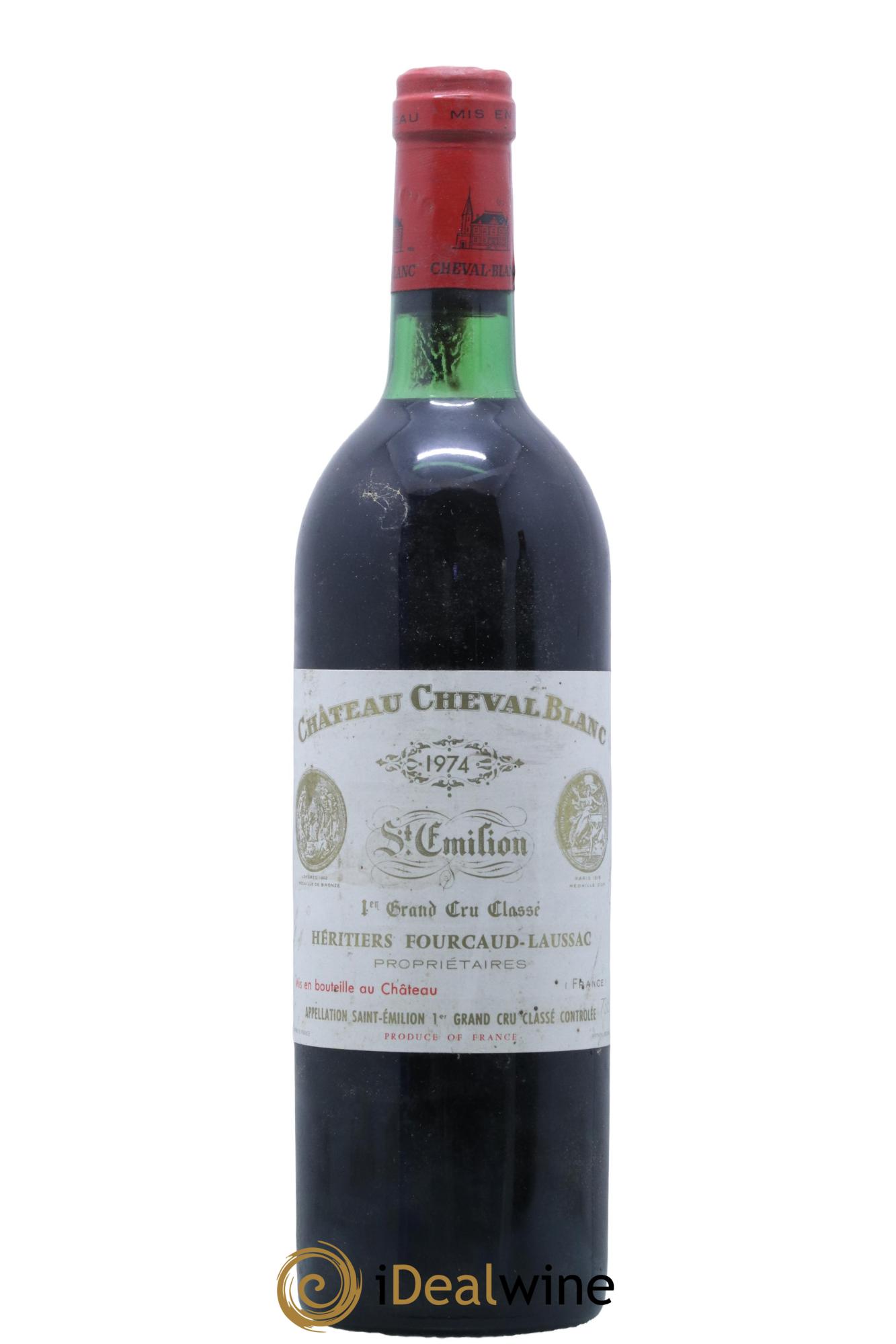 Château Cheval Blanc 1er Grand Cru Classé A 1974 - Lot de 1 bouteille - 0