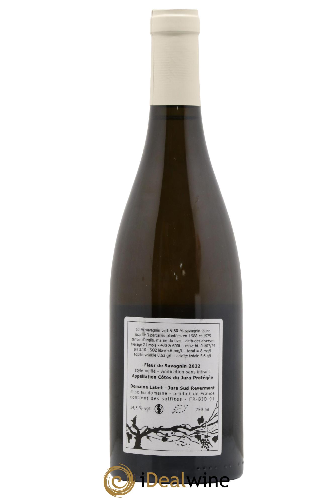 Côtes du Jura Fleur de Savagnin Romain - Julien  - Charline Labet 2022 - Lot of 1 bottle - 1