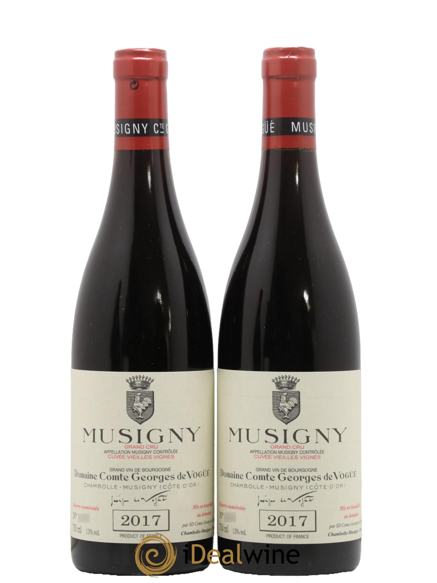 Musigny Grand Cru Cuvée Vieilles Vignes Comte Georges de Vogüé 2017 - Lot of 2 bottles - 0