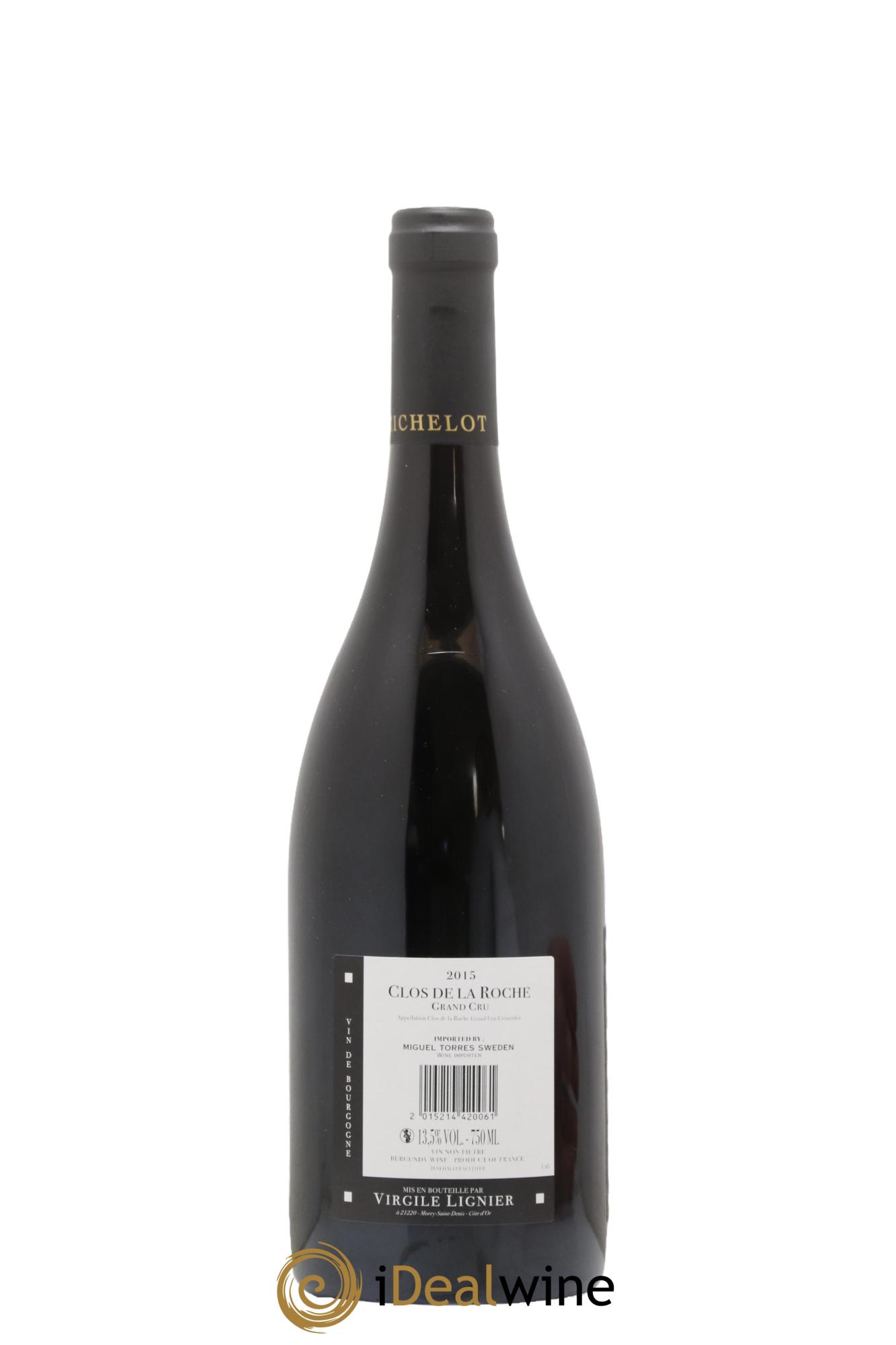 Clos de la Roche Grand Cru Lignier-Michelot (Domaine) 2015 - Lotto di 1 bottiglia - 1