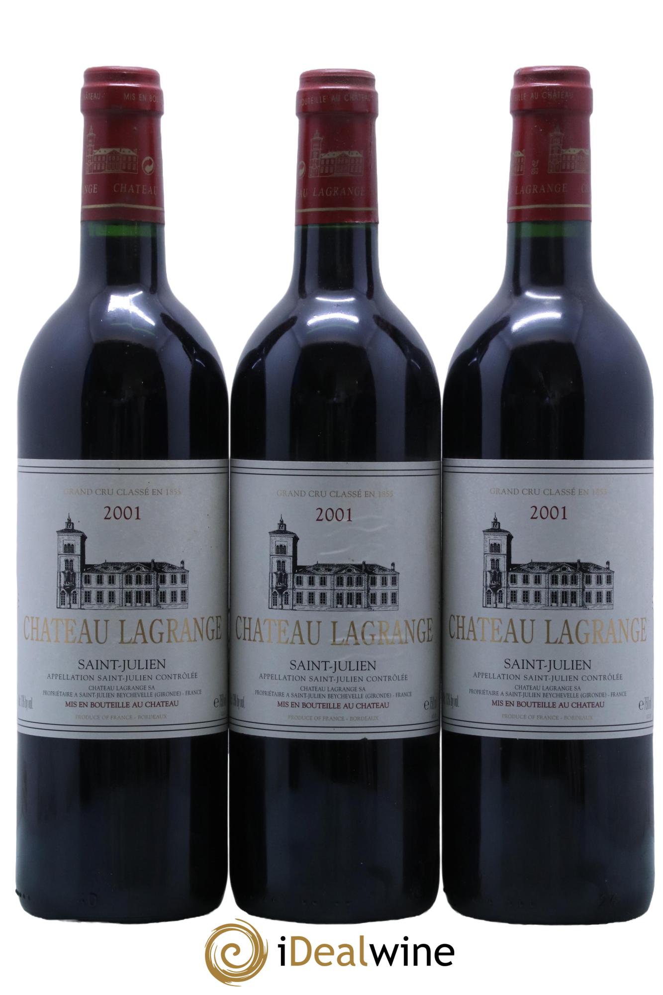 Château Lagrange 3ème Grand Cru Classé  2001 - Lotto di 12 bottiglie - 2