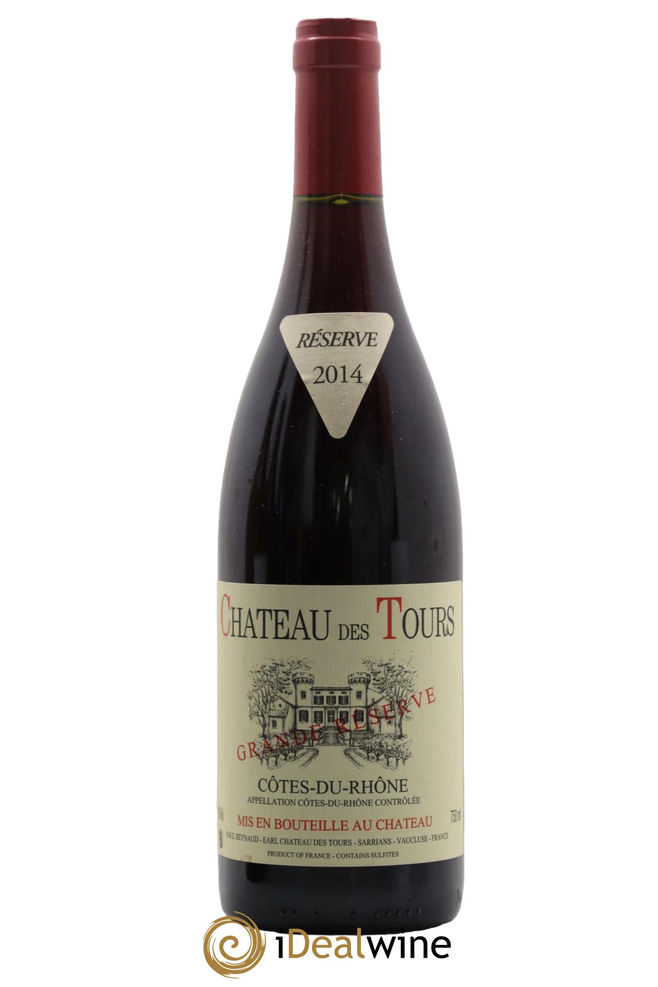 Côtes du Rhône Château des Tours Grande Réserve Emmanuel Reynaud 2014 - Lot de 1 bouteille - 0