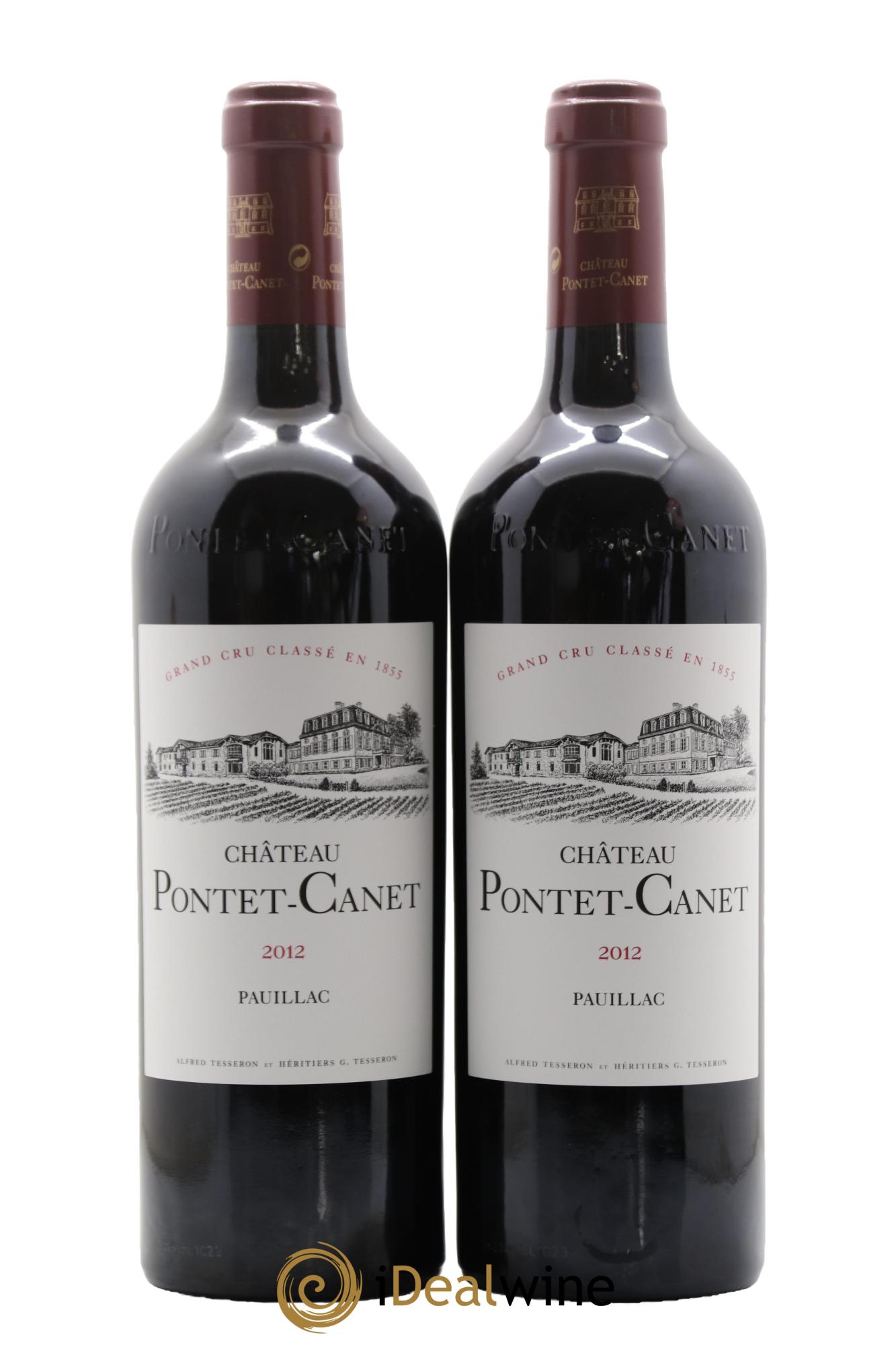 Château Pontet Canet 5ème Grand Cru Classé 2012 - Lot de 2 bouteilles - 0