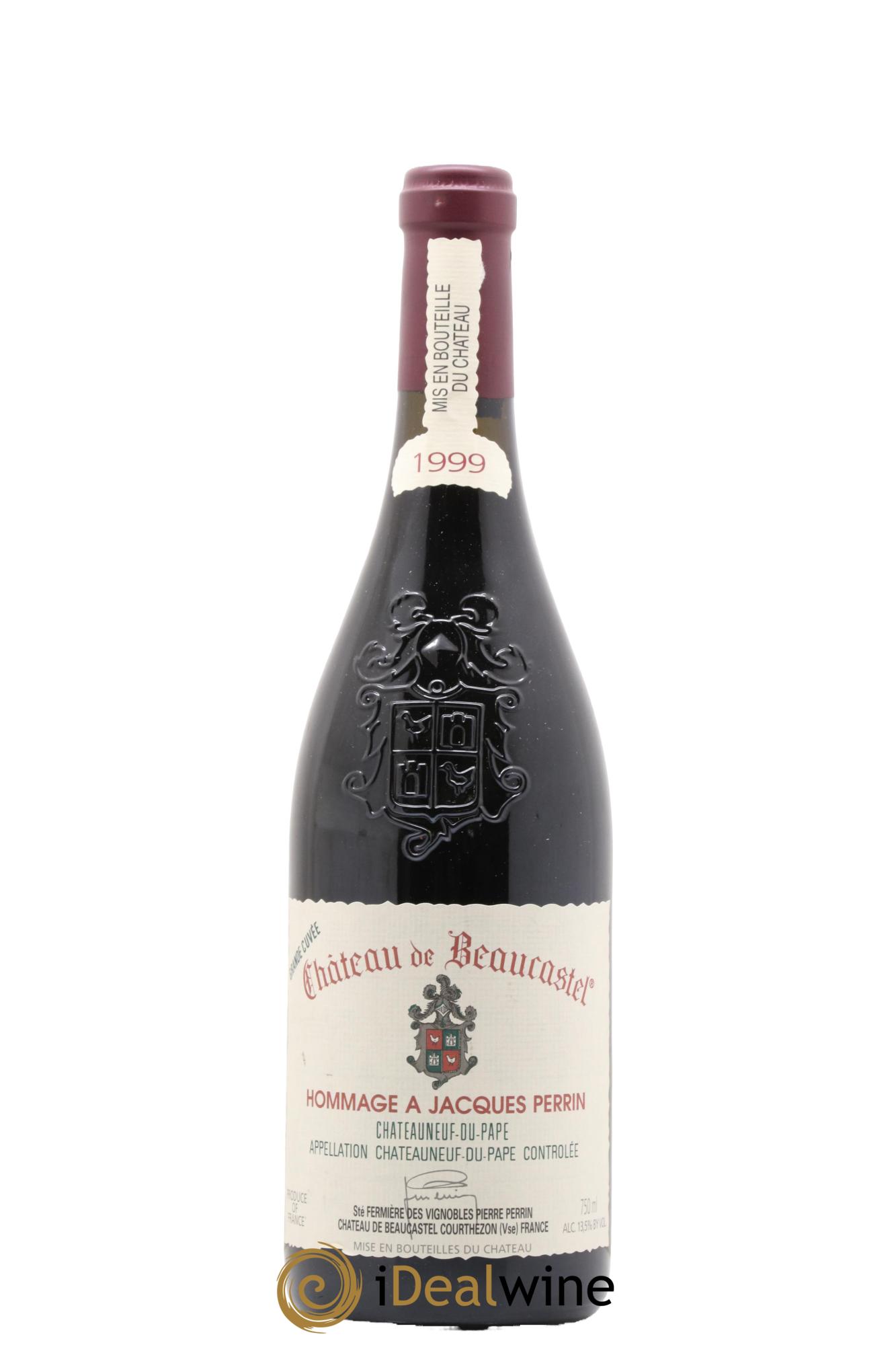 Châteauneuf-du-Pape Château de Château de Beaucastel Hommage à Jacques Perrin Famille Perrin 1999 - Lotto di 1 bottiglia - 0