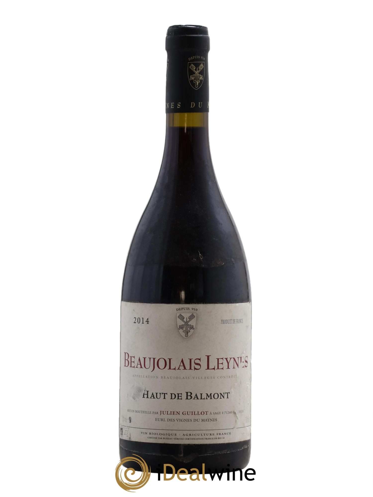 Beaujolais Leynes Haut de Blamont Domaine Julien Guillot 2014 - Lot de 1 bouteille - 0